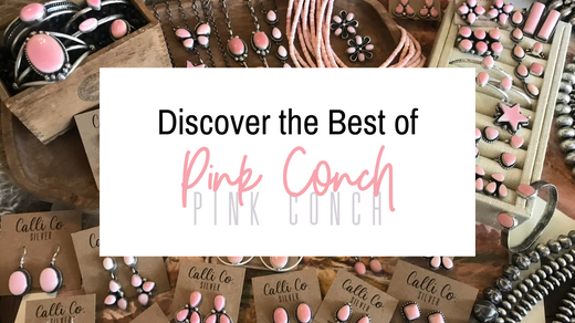 PINK CONCH JEWELRY COLLECTION | CALLI CO SILVER | TURQUOISE AND STERLING SILVER JEWELRY