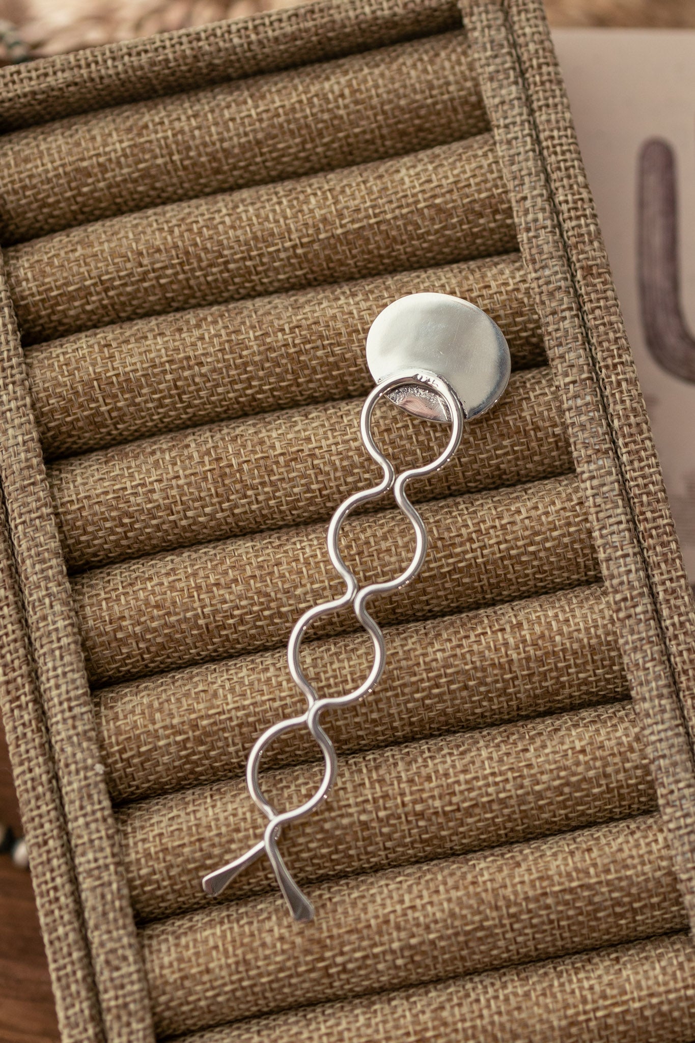 The Grace Turquoise Hair Pin, 19-Hair Accessories-Calli Co., Turquoise and Silver Jewelry, Native American Handmade, Zuni Tribe, Navajo Tribe, Brock Texas