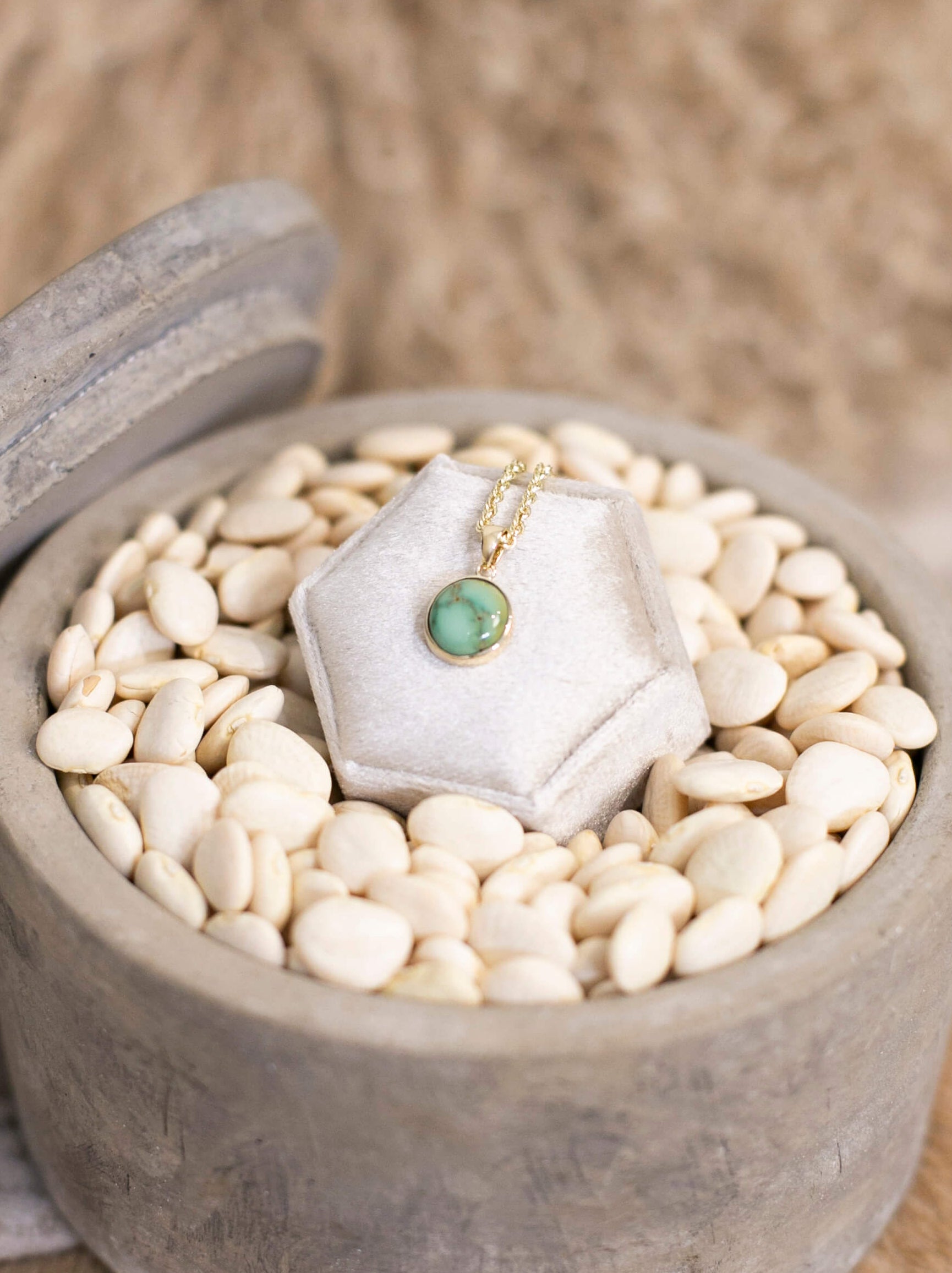 The Nordic 14k and Turquoise Pendant, 3-Pendants-Calli Co., Turquoise and Silver Jewelry, Native American Handmade, Zuni Tribe, Navajo Tribe, Brock Texas