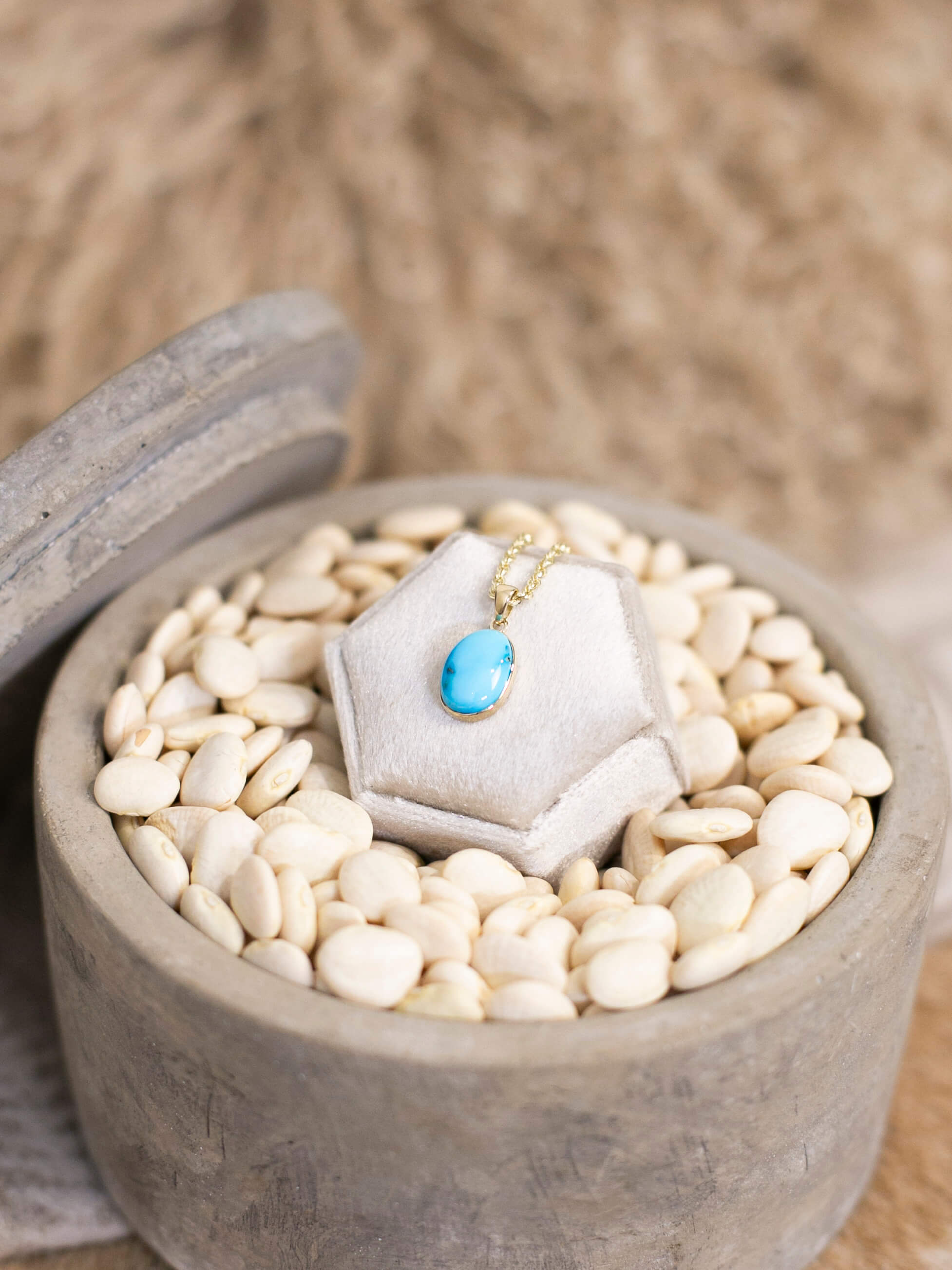 The Nordic 14k and Turquoise Pendant, 4-Pendants-Calli Co., Turquoise and Silver Jewelry, Native American Handmade, Zuni Tribe, Navajo Tribe, Brock Texas