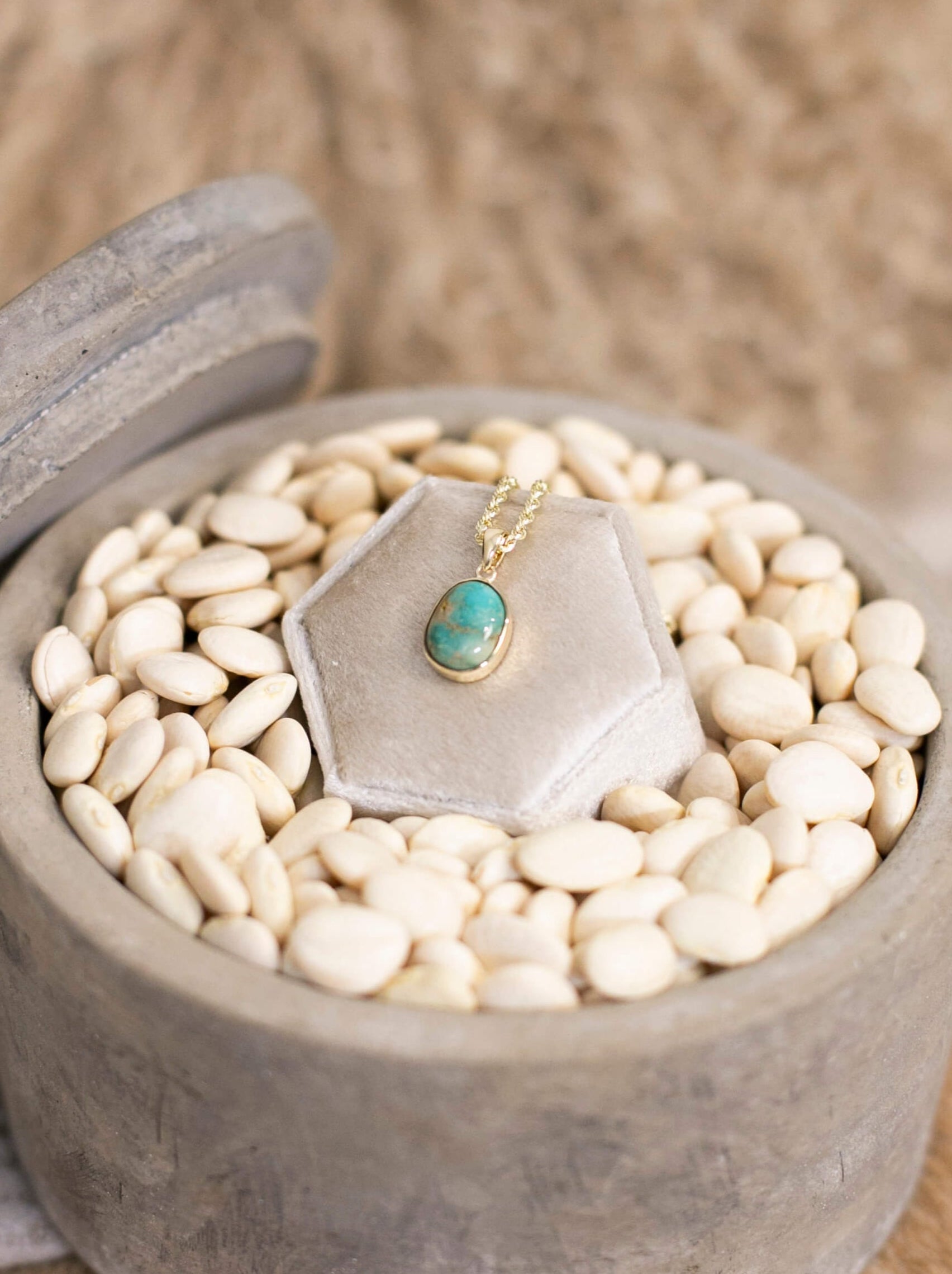 The Nordic 14k and Turquoise Pendant, 8-Pendants-Calli Co., Turquoise and Silver Jewelry, Native American Handmade, Zuni Tribe, Navajo Tribe, Brock Texas