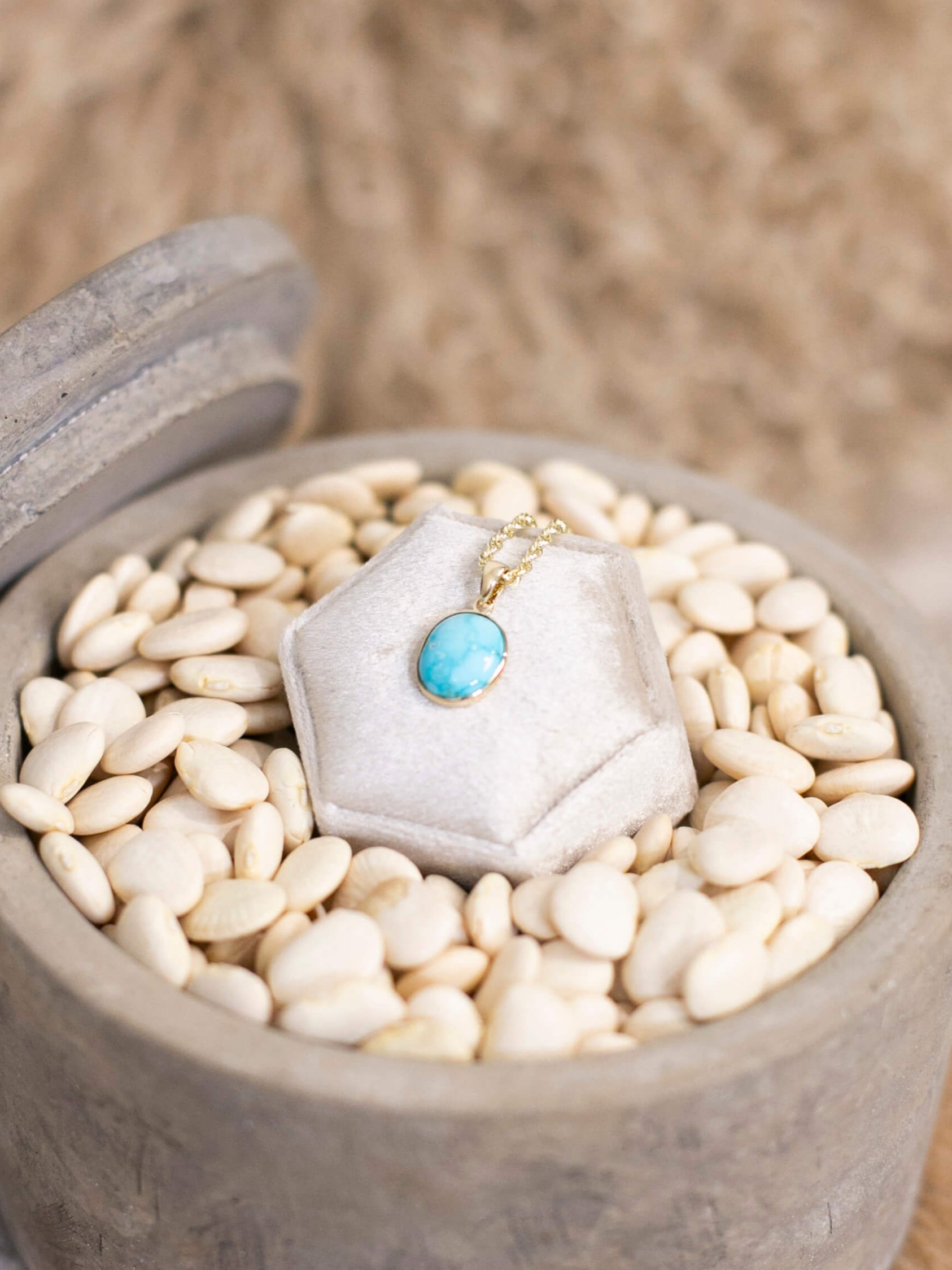 The Nordic 14k and Turquoise Pendant, 9-Pendants-Calli Co., Turquoise and Silver Jewelry, Native American Handmade, Zuni Tribe, Navajo Tribe, Brock Texas