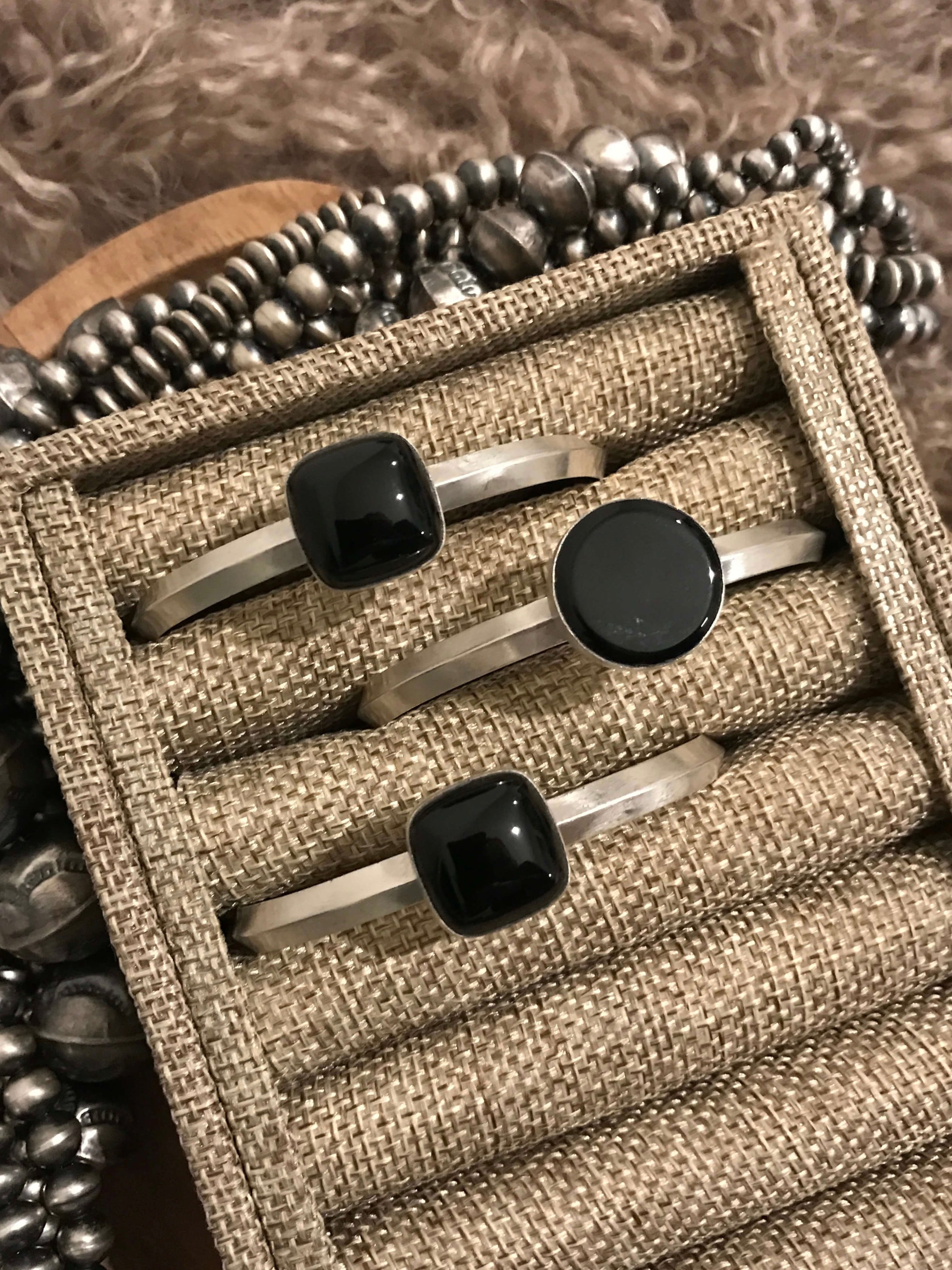 The Viera Cuffs-Bracelets & Cuffs-Calli Co., Turquoise and Silver Jewelry, Native American Handmade, Zuni Tribe, Navajo Tribe, Brock Texas