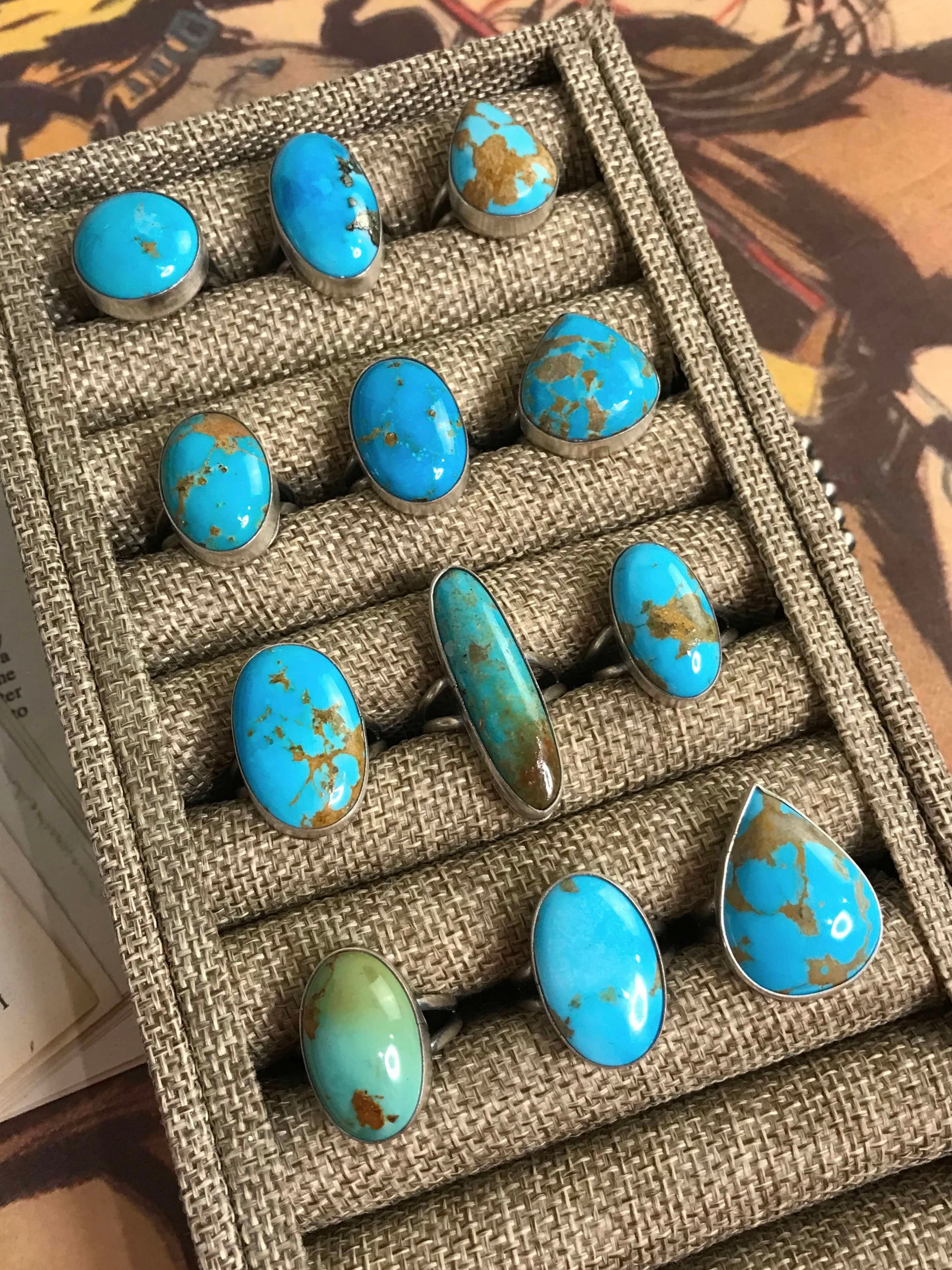 The Turks Rings-Rings-Calli Co., Turquoise and Silver Jewelry, Native American Handmade, Zuni Tribe, Navajo Tribe, Brock Texas