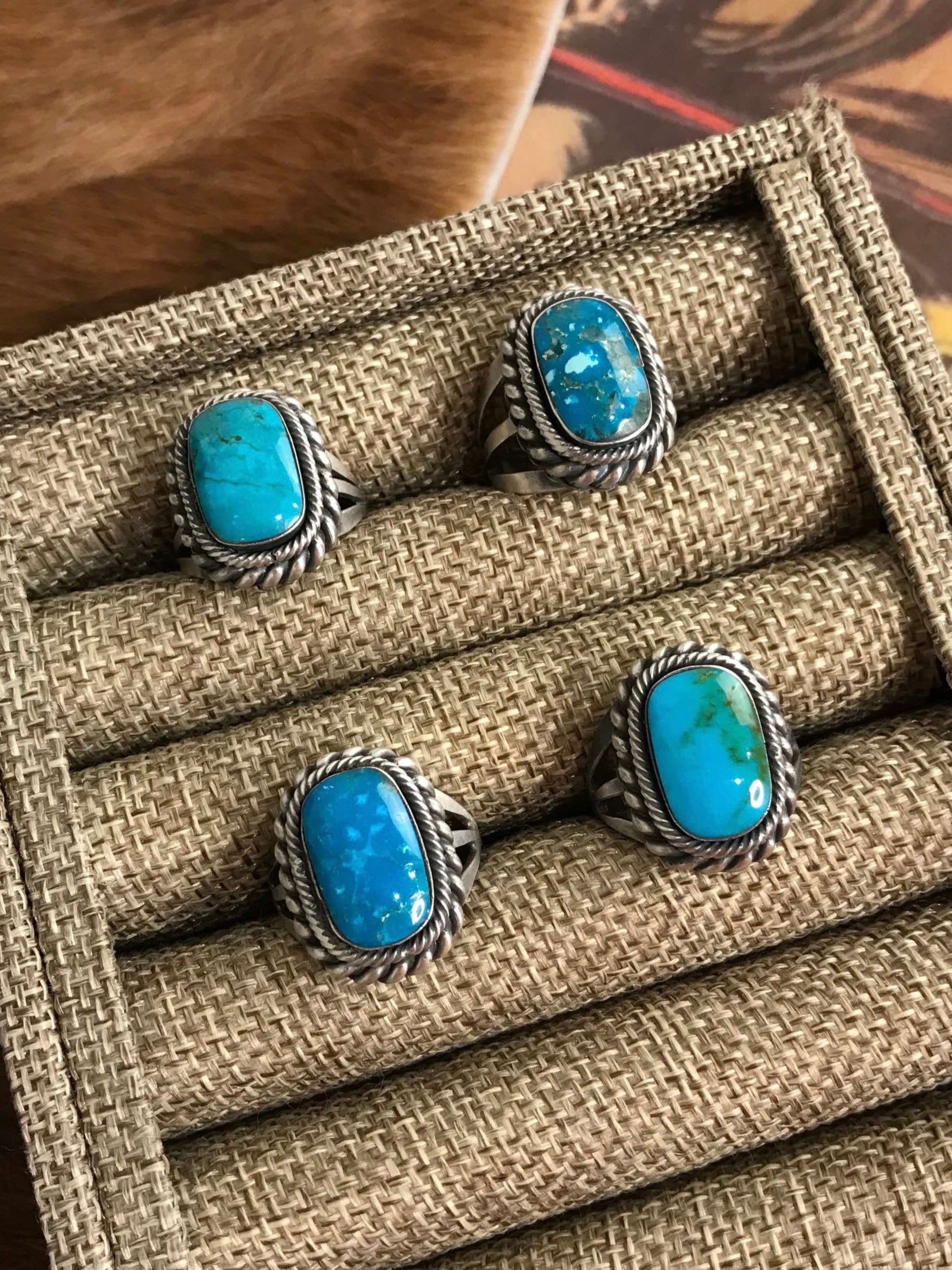 The Calypso Rings XX-Rings-Calli Co., Turquoise and Silver Jewelry, Native American Handmade, Zuni Tribe, Navajo Tribe, Brock Texas