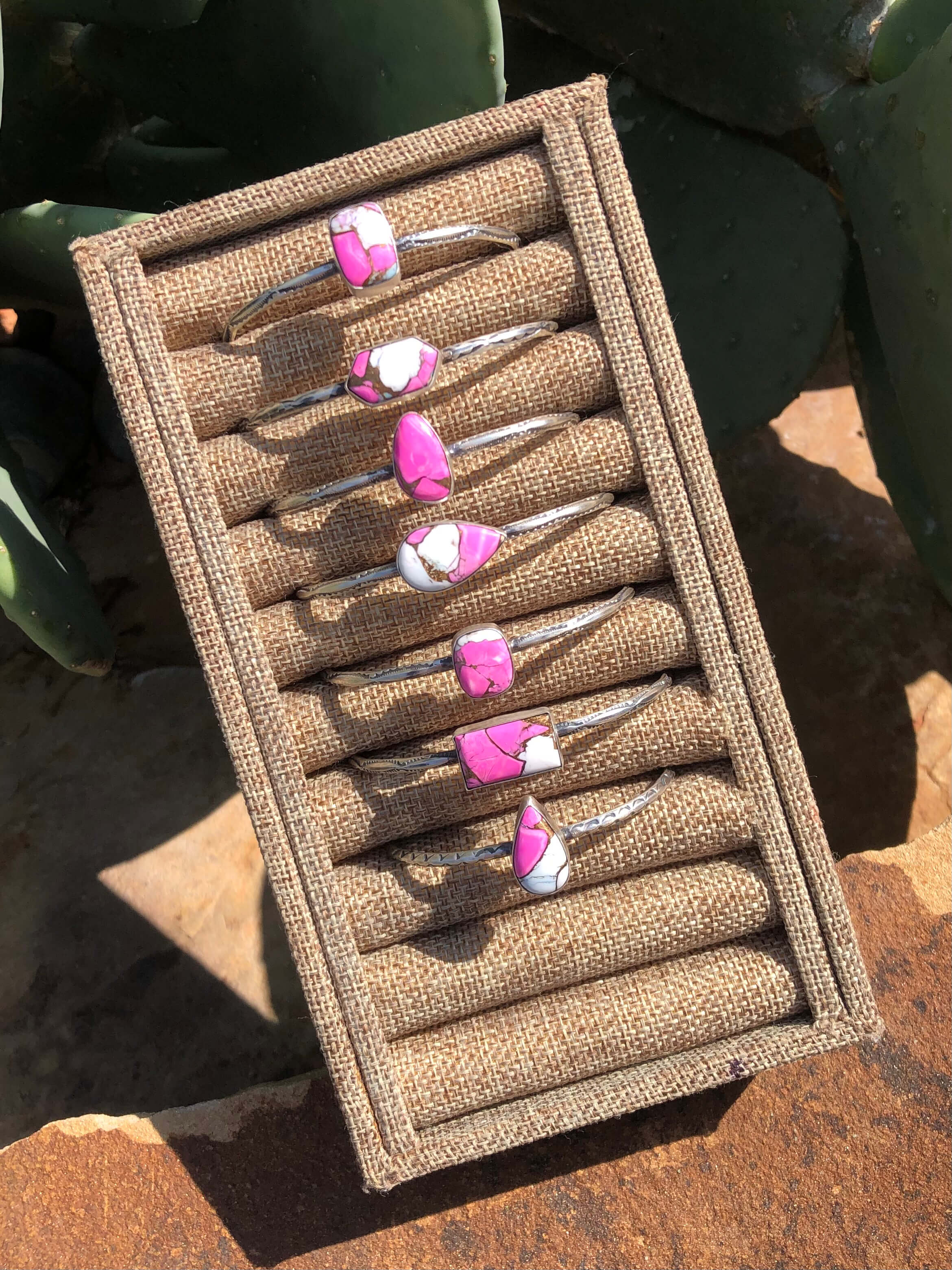 The Venus Cuffs-Bracelets & Cuffs-Calli Co., Turquoise and Silver Jewelry, Native American Handmade, Zuni Tribe, Navajo Tribe, Brock Texas