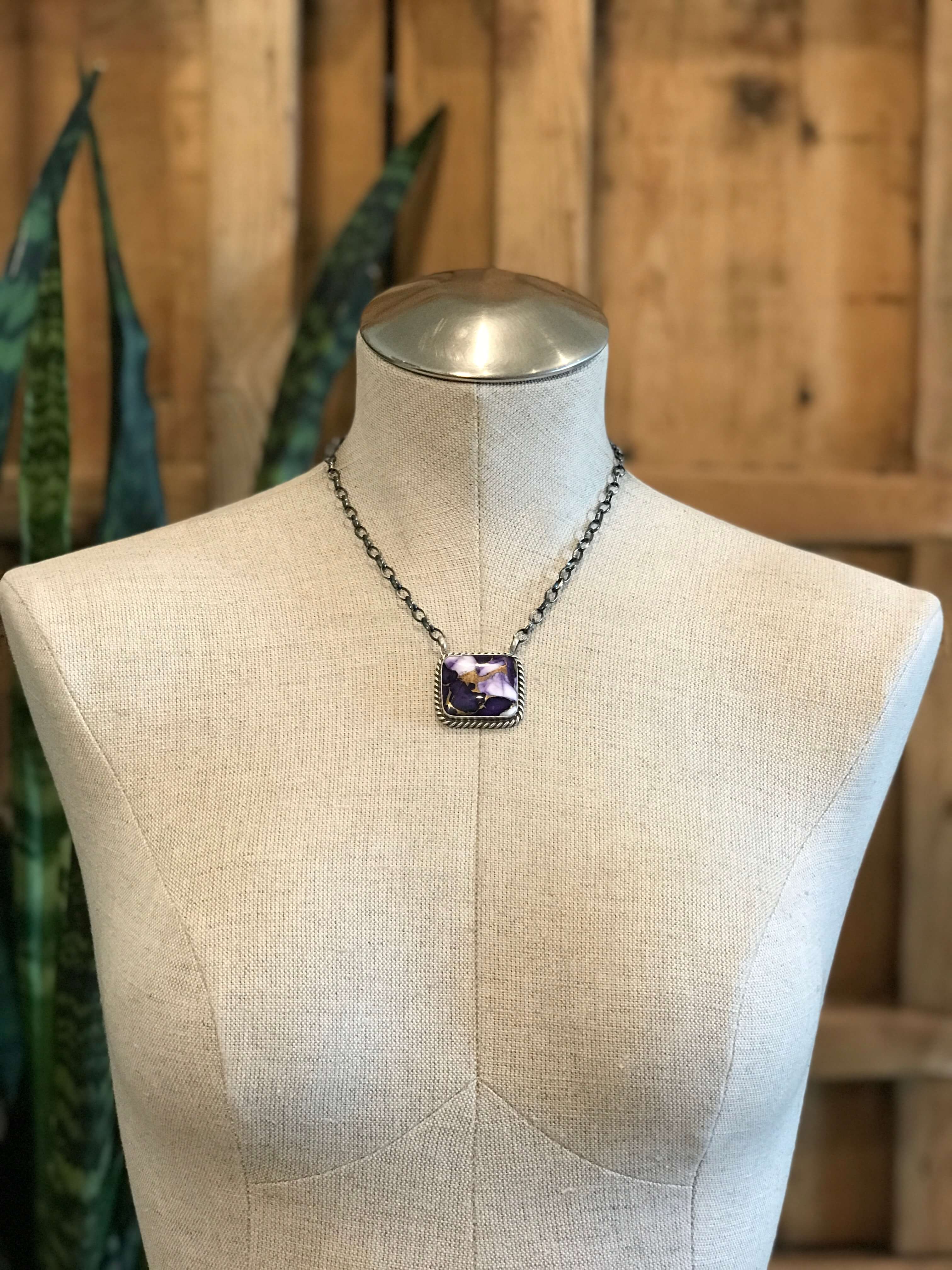 The Ponderosa Necklace, 2-Necklaces-Calli Co., Turquoise and Silver Jewelry, Native American Handmade, Zuni Tribe, Navajo Tribe, Brock Texas