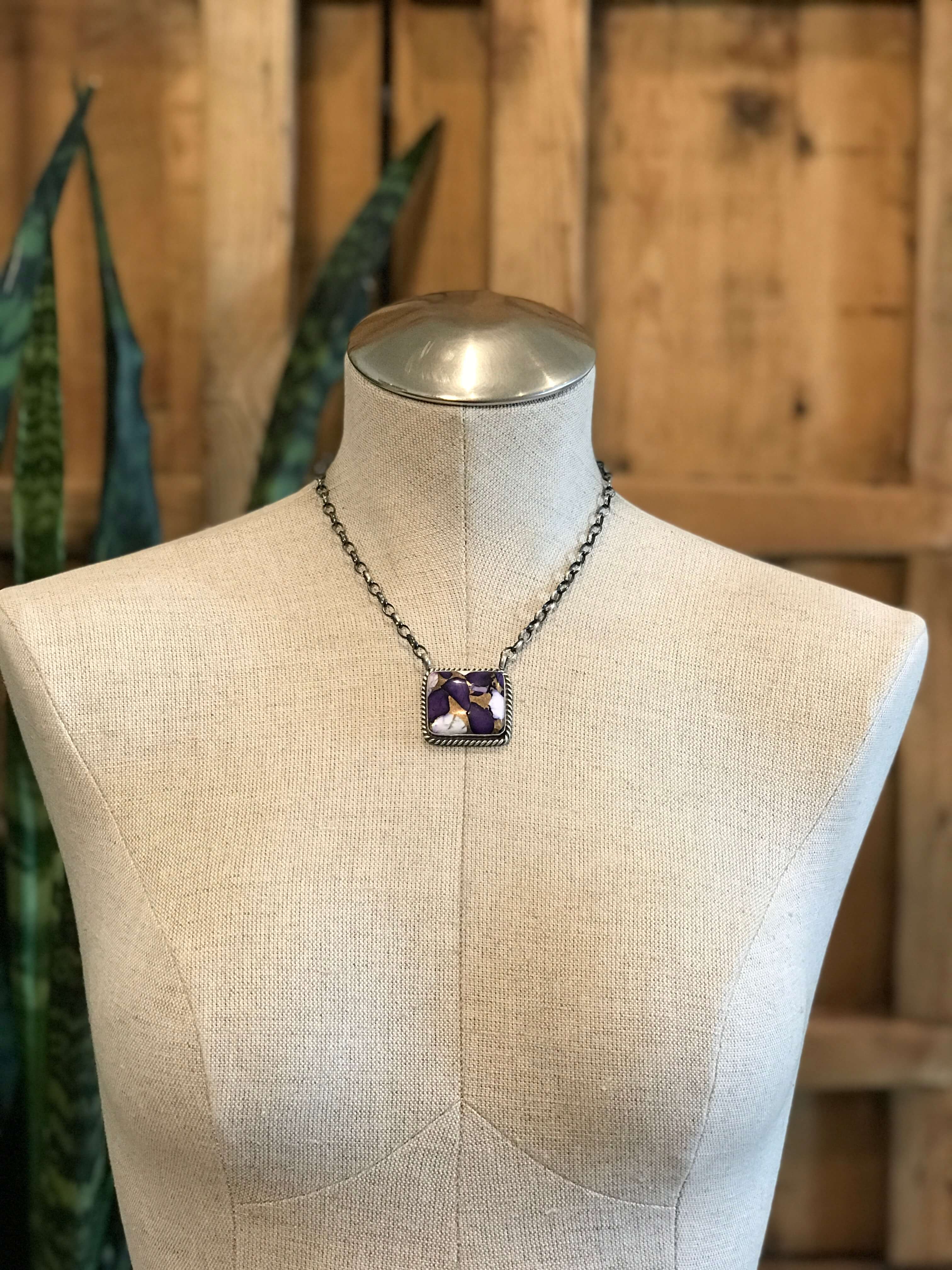 The Ponderosa Necklace, 3-Necklaces-Calli Co., Turquoise and Silver Jewelry, Native American Handmade, Zuni Tribe, Navajo Tribe, Brock Texas