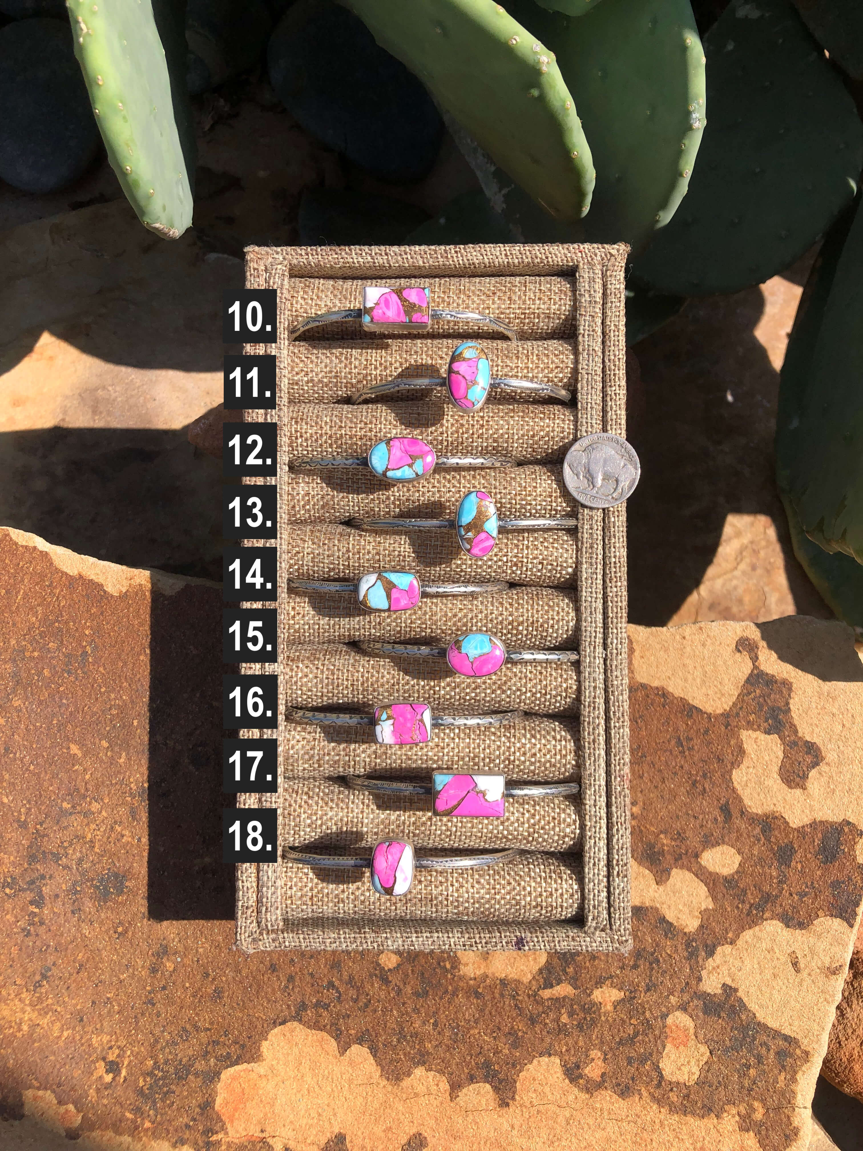 The Norvelle Cuffs-Bracelets & Cuffs-Calli Co., Turquoise and Silver Jewelry, Native American Handmade, Zuni Tribe, Navajo Tribe, Brock Texas