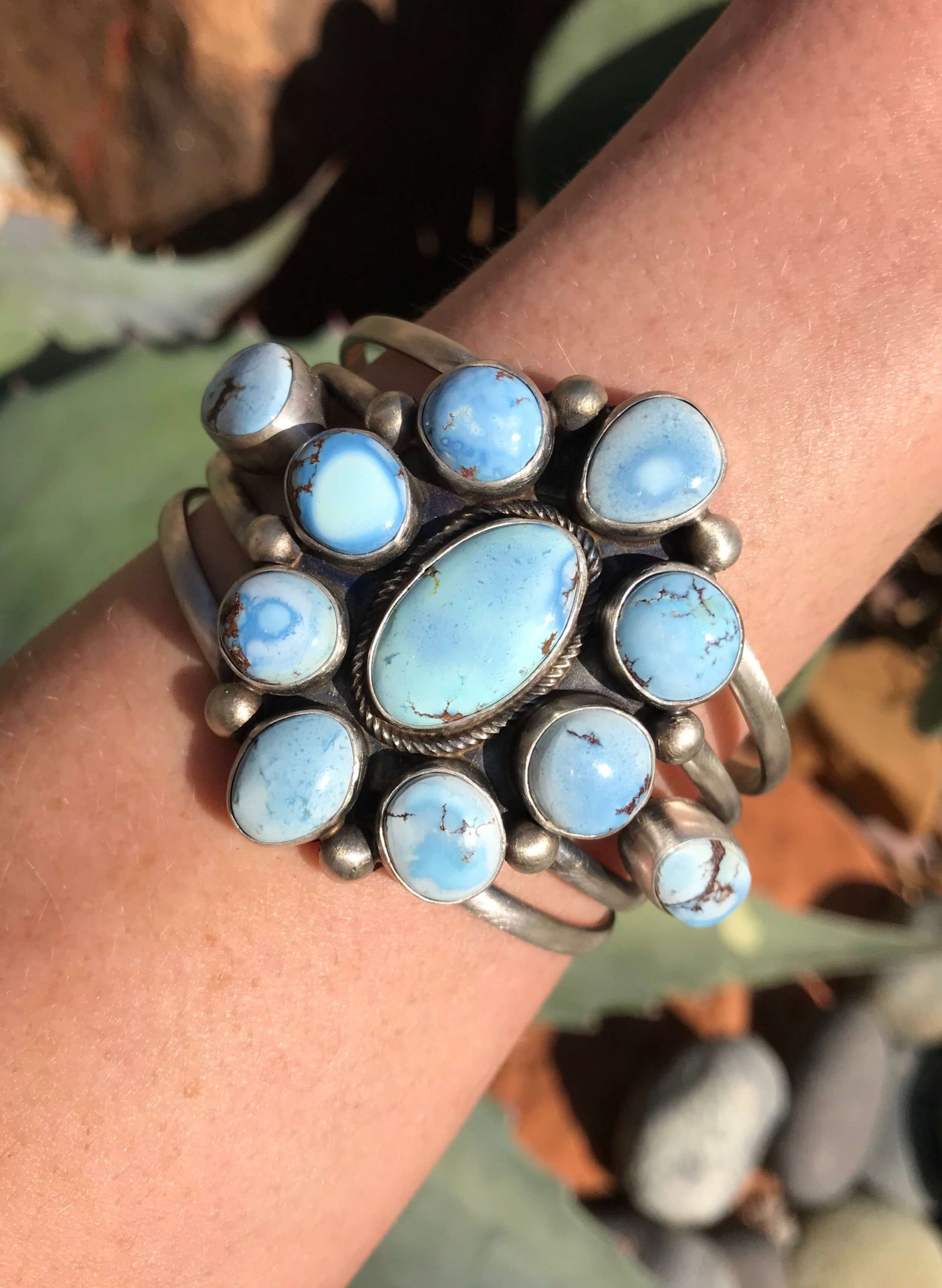 The Forestall Cuff-Bracelets & Cuffs-Calli Co., Turquoise and Silver Jewelry, Native American Handmade, Zuni Tribe, Navajo Tribe, Brock Texas