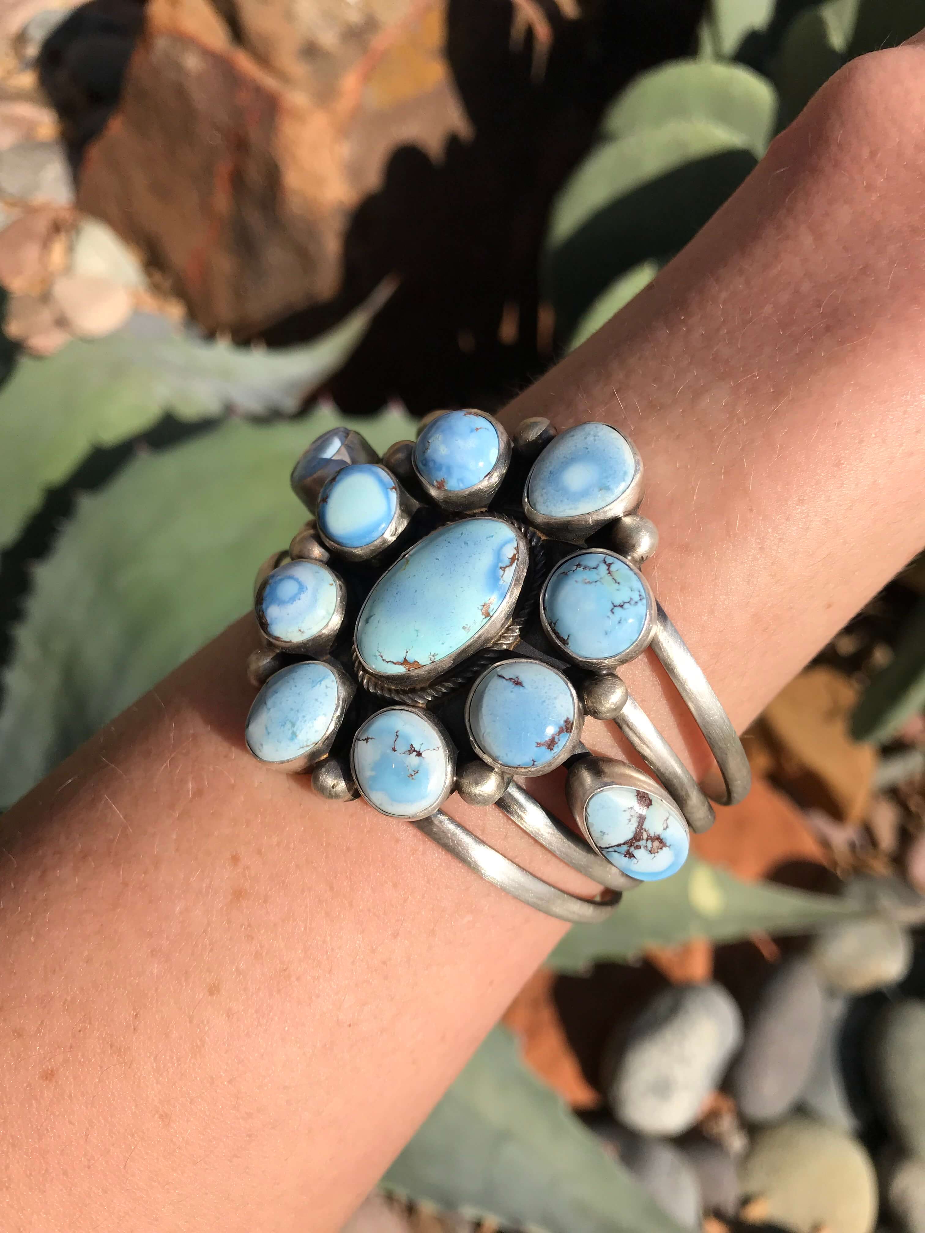 The Forestall Cuff-Bracelets & Cuffs-Calli Co., Turquoise and Silver Jewelry, Native American Handmade, Zuni Tribe, Navajo Tribe, Brock Texas