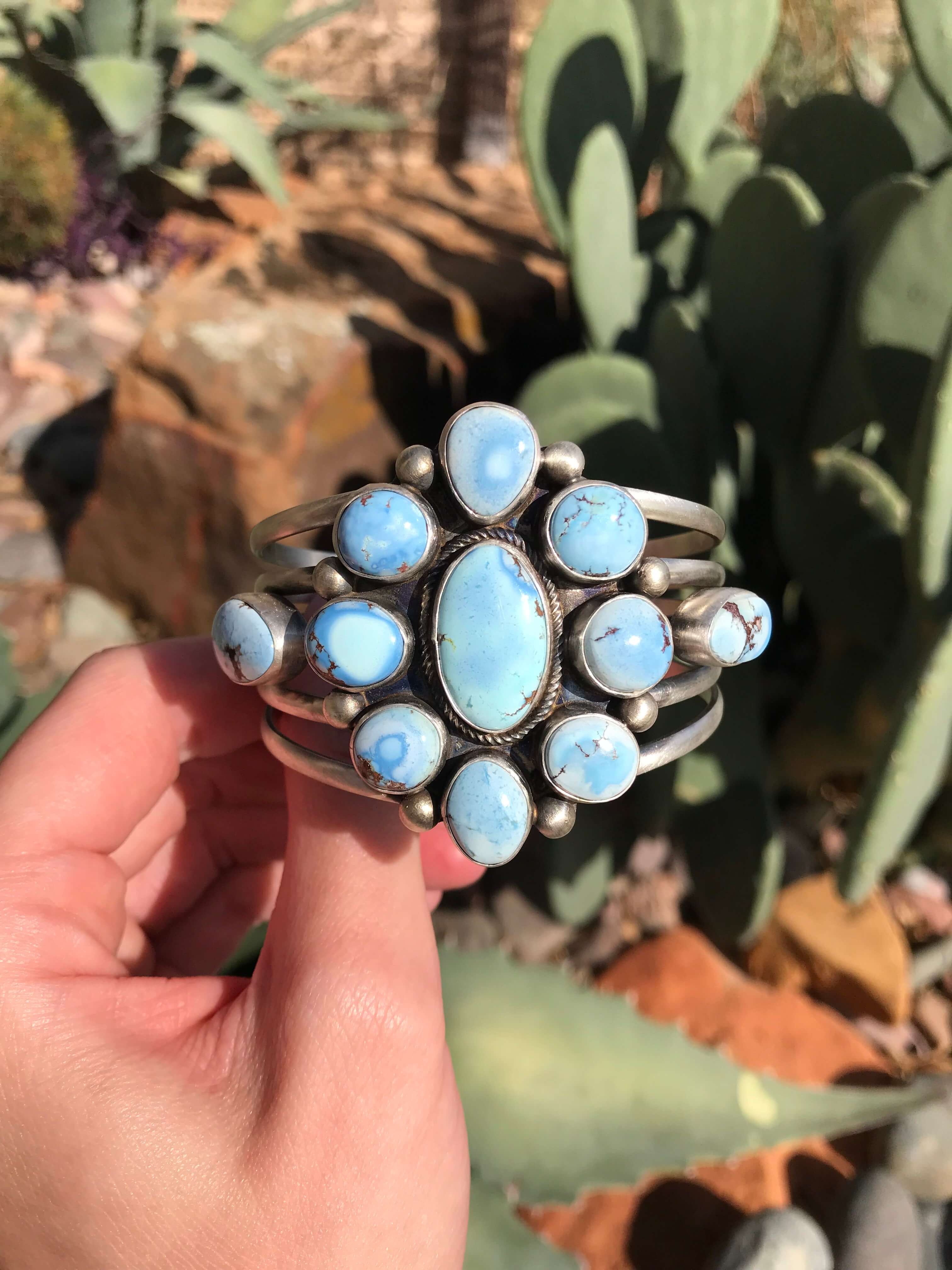 The Forestall Cuff-Bracelets & Cuffs-Calli Co., Turquoise and Silver Jewelry, Native American Handmade, Zuni Tribe, Navajo Tribe, Brock Texas