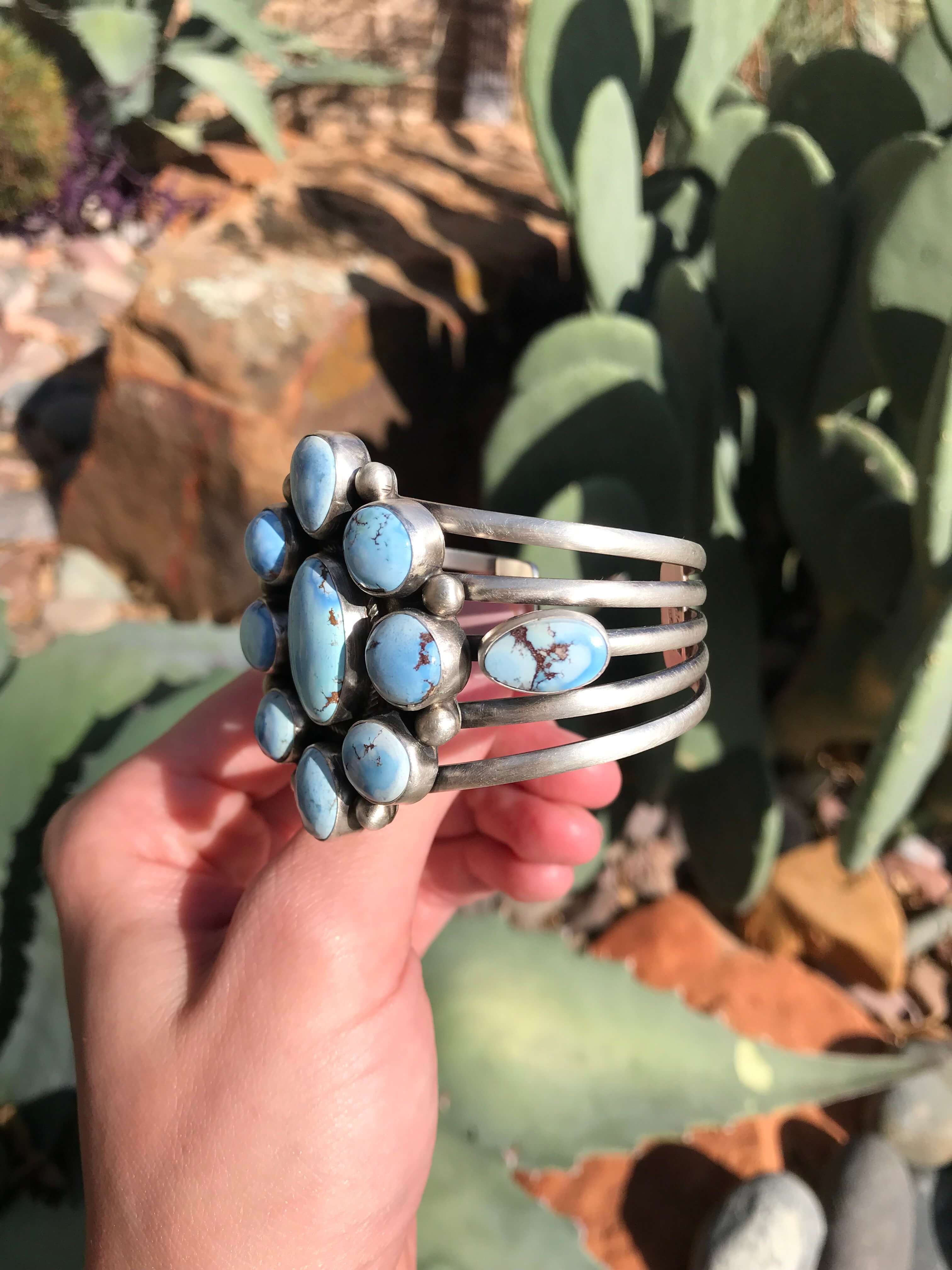 The Forestall Cuff-Bracelets & Cuffs-Calli Co., Turquoise and Silver Jewelry, Native American Handmade, Zuni Tribe, Navajo Tribe, Brock Texas