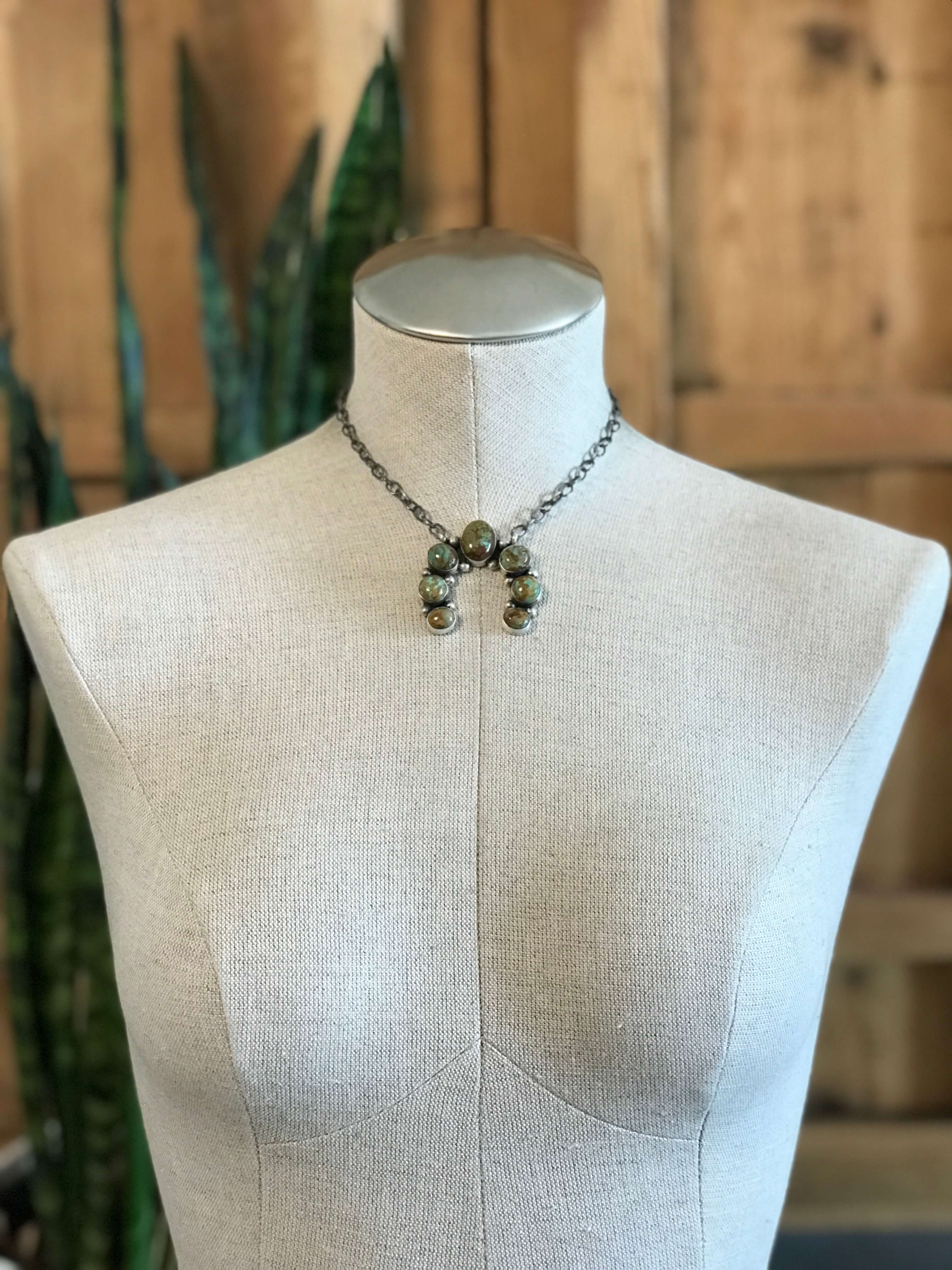The Naja Necklace, 12-Necklaces-Calli Co., Turquoise and Silver Jewelry, Native American Handmade, Zuni Tribe, Navajo Tribe, Brock Texas