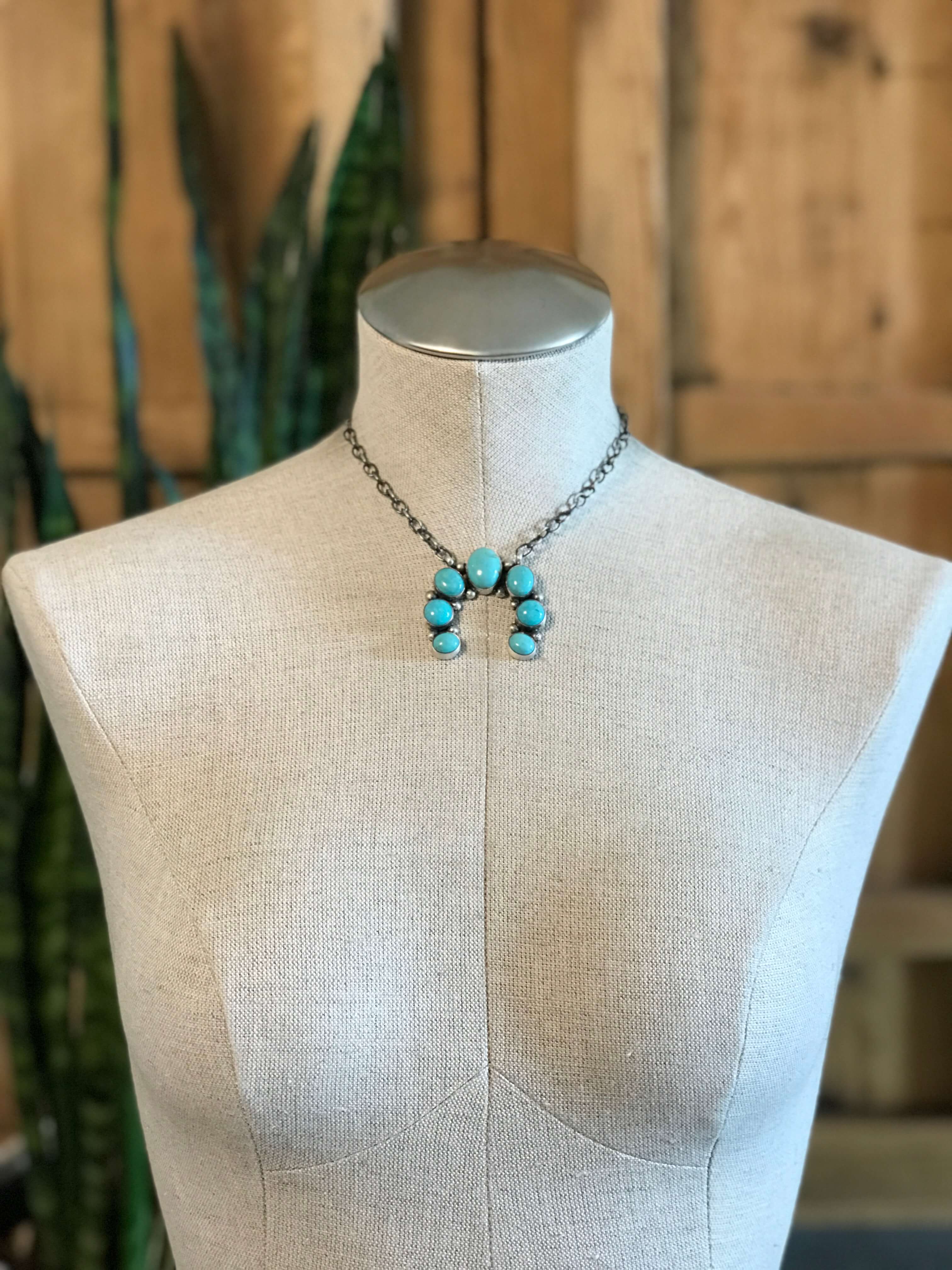 The Naja Necklace, 14-Necklaces-Calli Co., Turquoise and Silver Jewelry, Native American Handmade, Zuni Tribe, Navajo Tribe, Brock Texas