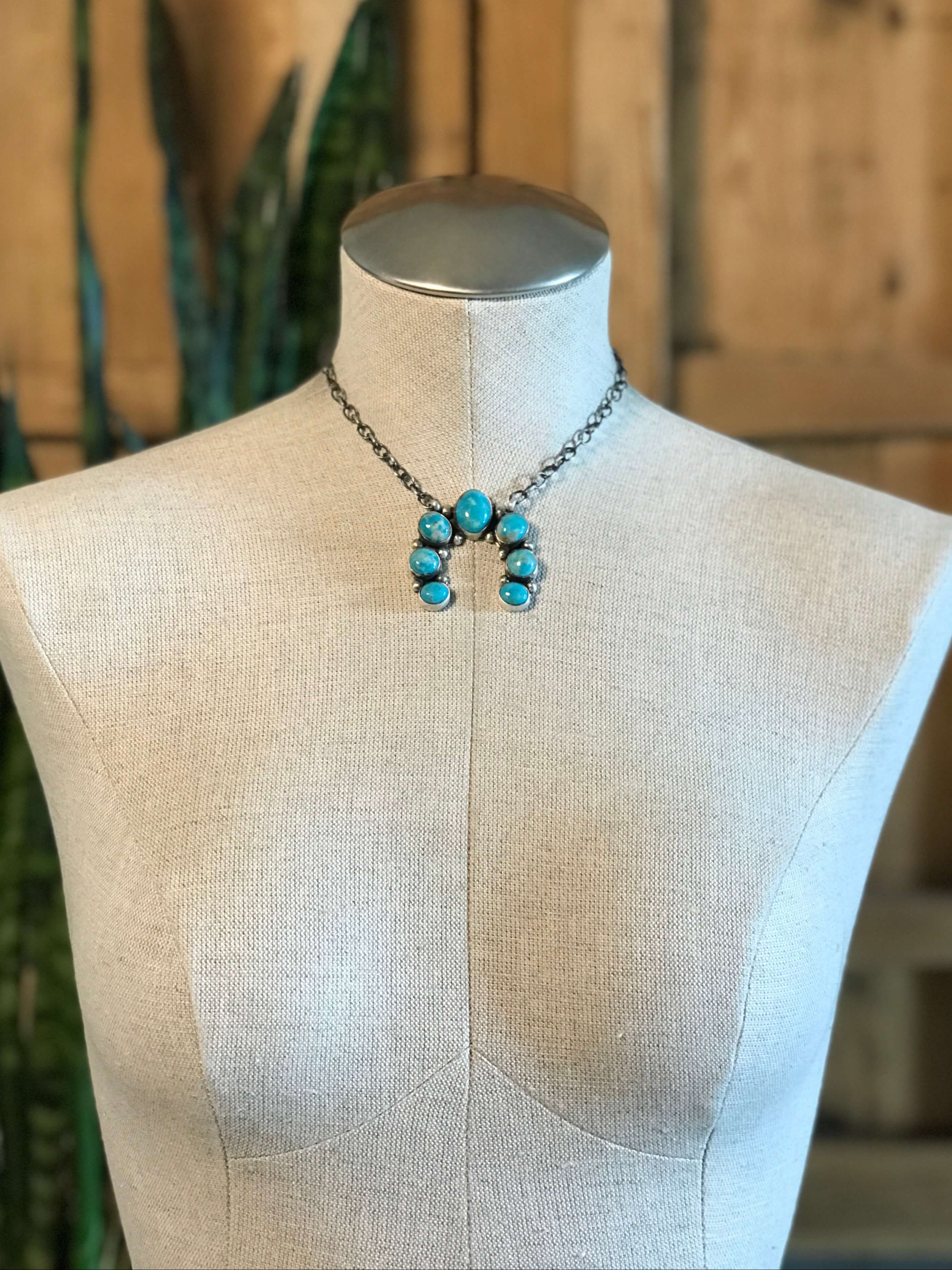 The Naja Necklace, 15-Necklaces-Calli Co., Turquoise and Silver Jewelry, Native American Handmade, Zuni Tribe, Navajo Tribe, Brock Texas