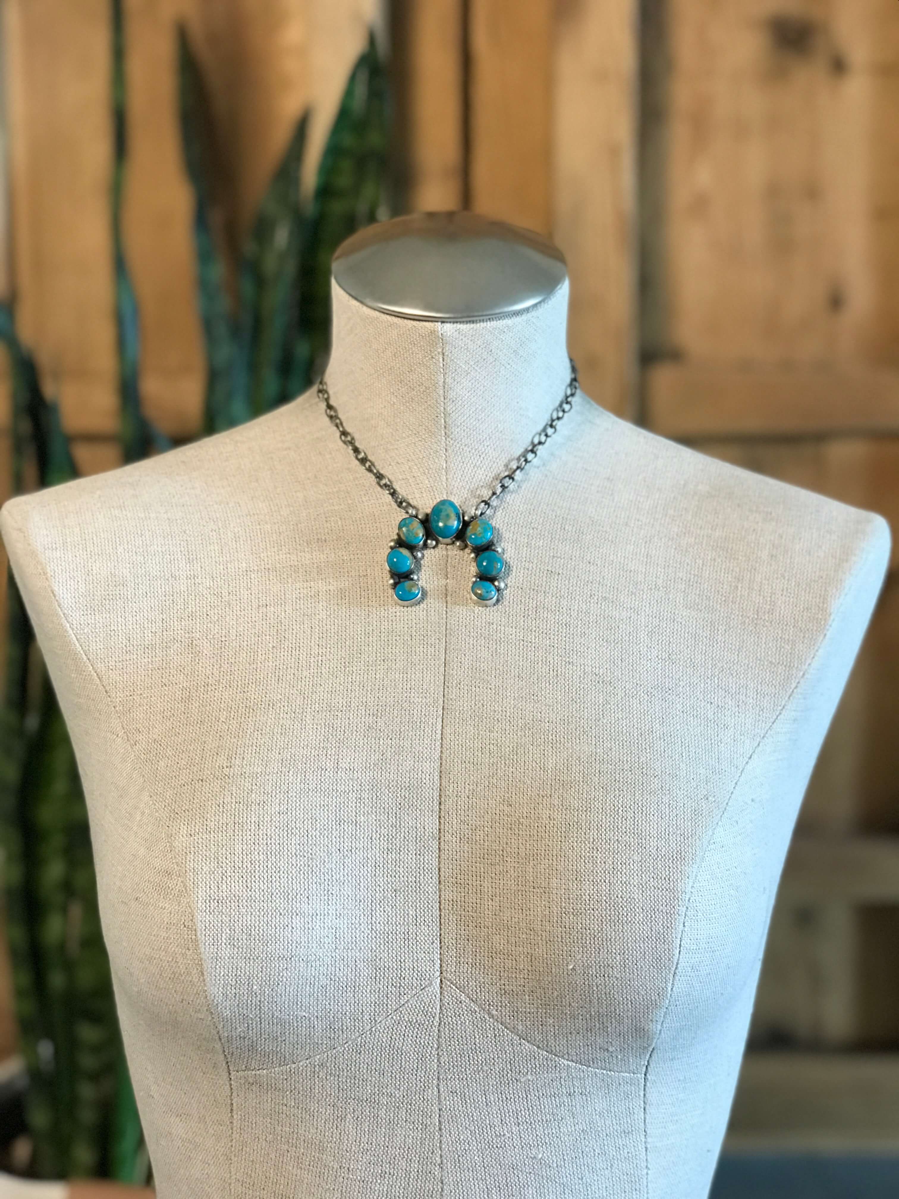 The Naja Necklace, 17-Necklaces-Calli Co., Turquoise and Silver Jewelry, Native American Handmade, Zuni Tribe, Navajo Tribe, Brock Texas