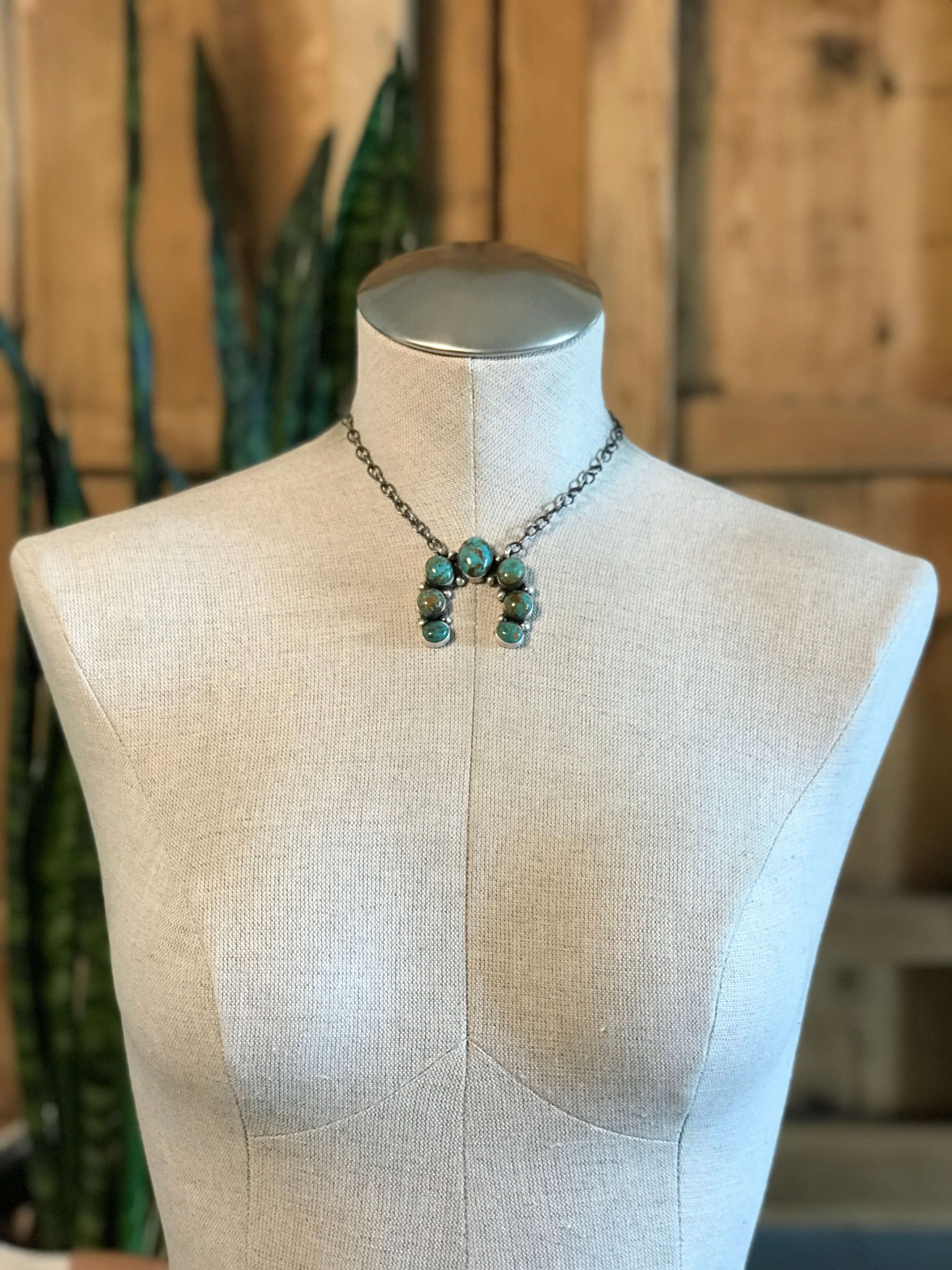 The Naja Necklace, 18-Necklaces-Calli Co., Turquoise and Silver Jewelry, Native American Handmade, Zuni Tribe, Navajo Tribe, Brock Texas