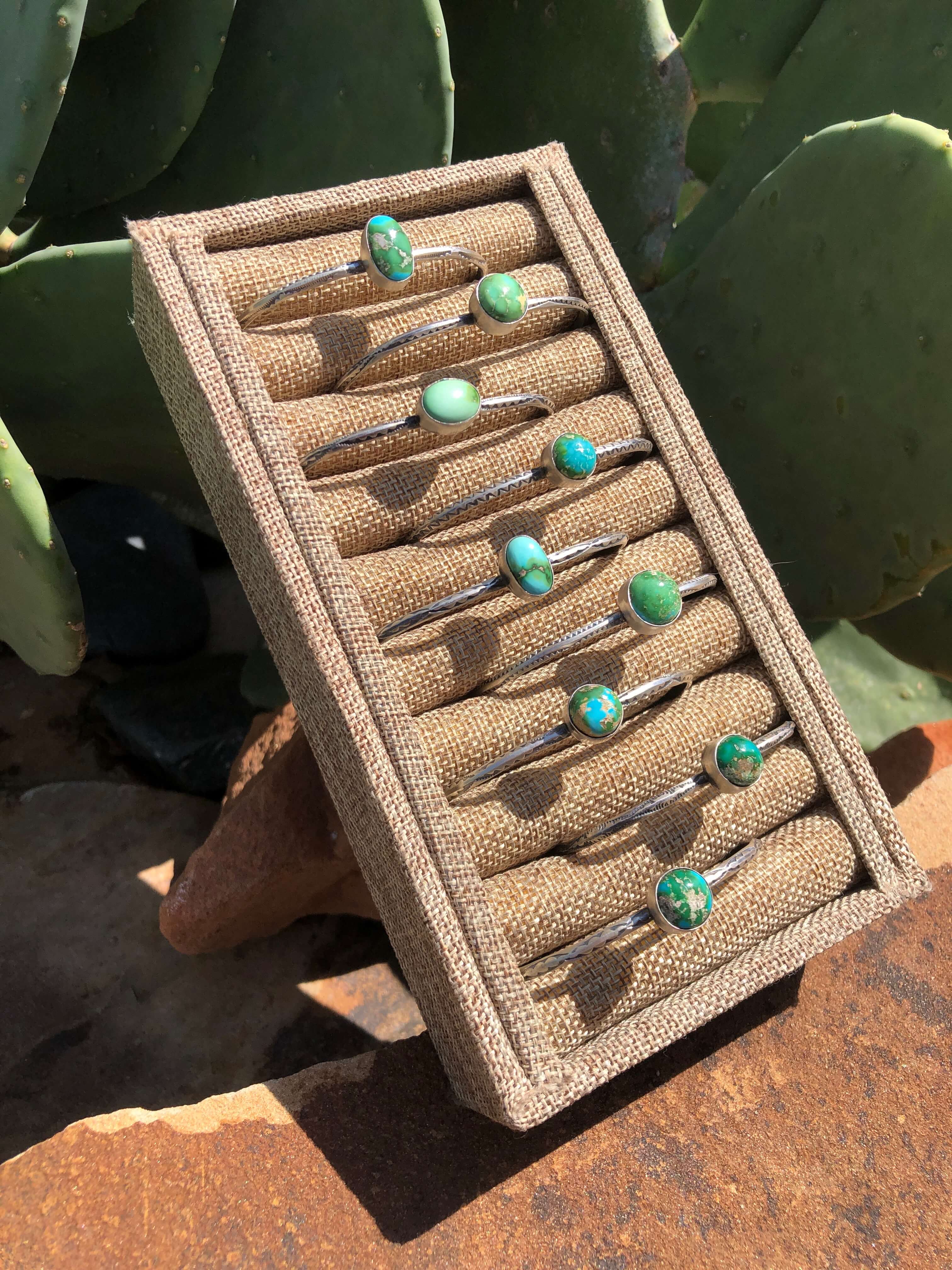 The Lolly Cuffs-Bracelets & Cuffs-Calli Co., Turquoise and Silver Jewelry, Native American Handmade, Zuni Tribe, Navajo Tribe, Brock Texas