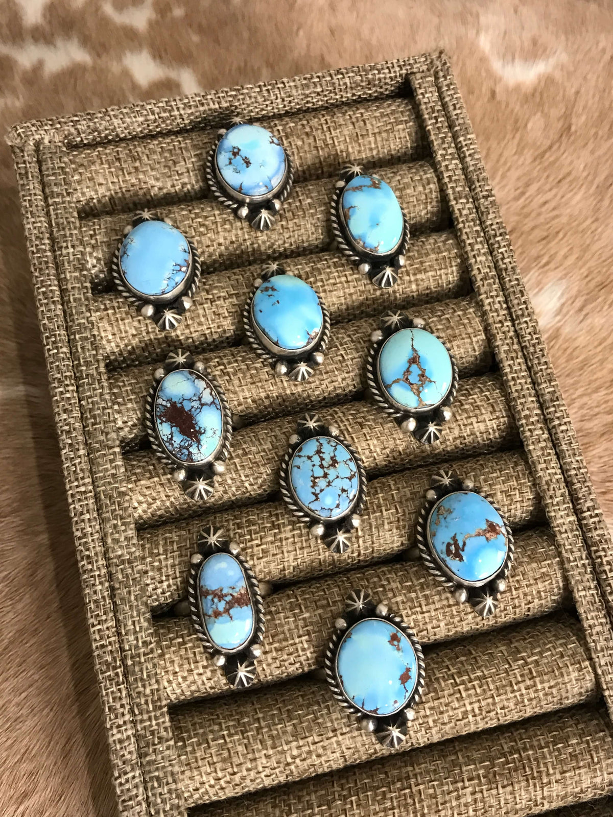 The Mya Adjustable Rings-Rings-Calli Co., Turquoise and Silver Jewelry, Native American Handmade, Zuni Tribe, Navajo Tribe, Brock Texas