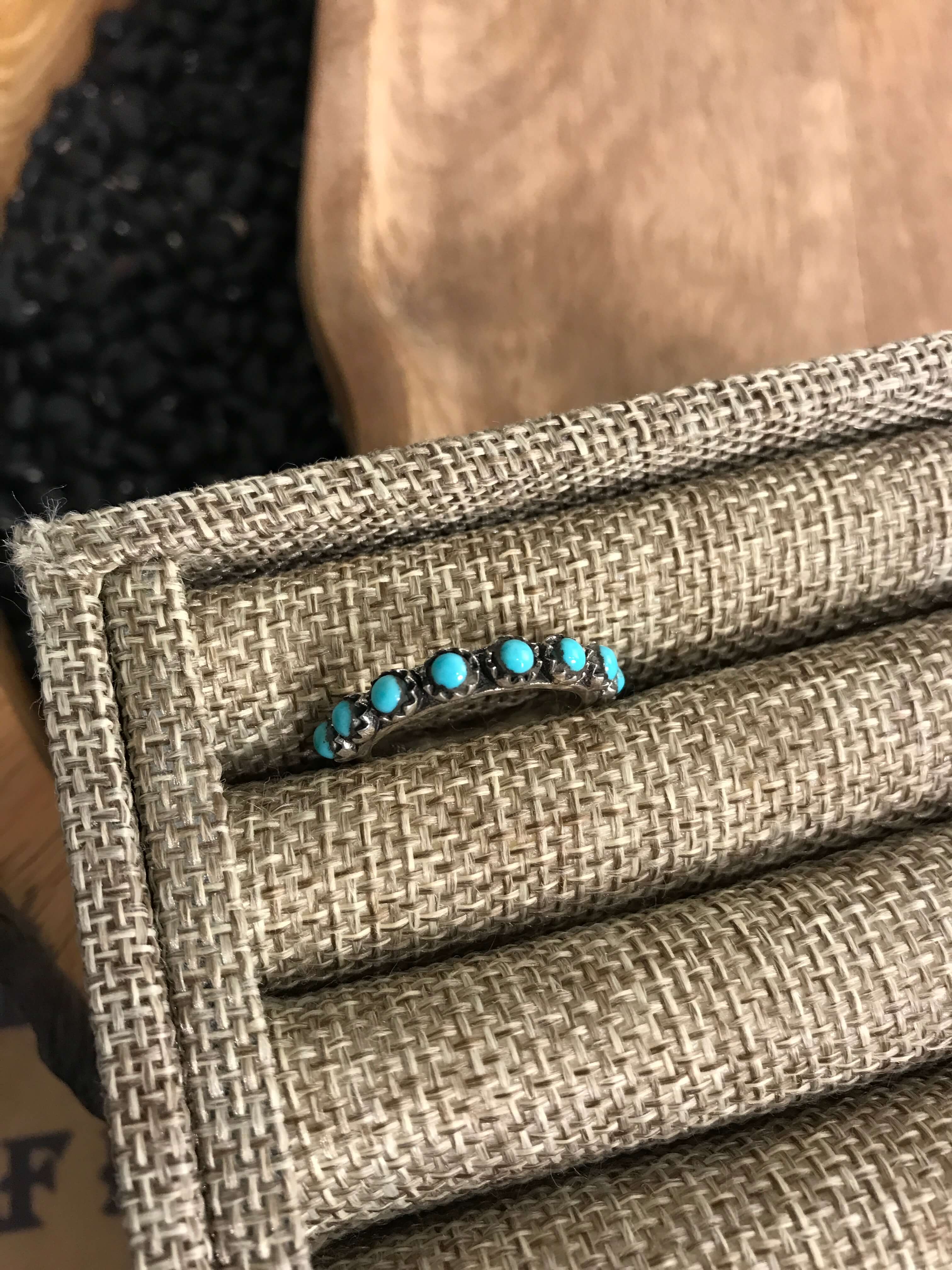 The 9 Stone Rings-Rings-Calli Co., Turquoise and Silver Jewelry, Native American Handmade, Zuni Tribe, Navajo Tribe, Brock Texas