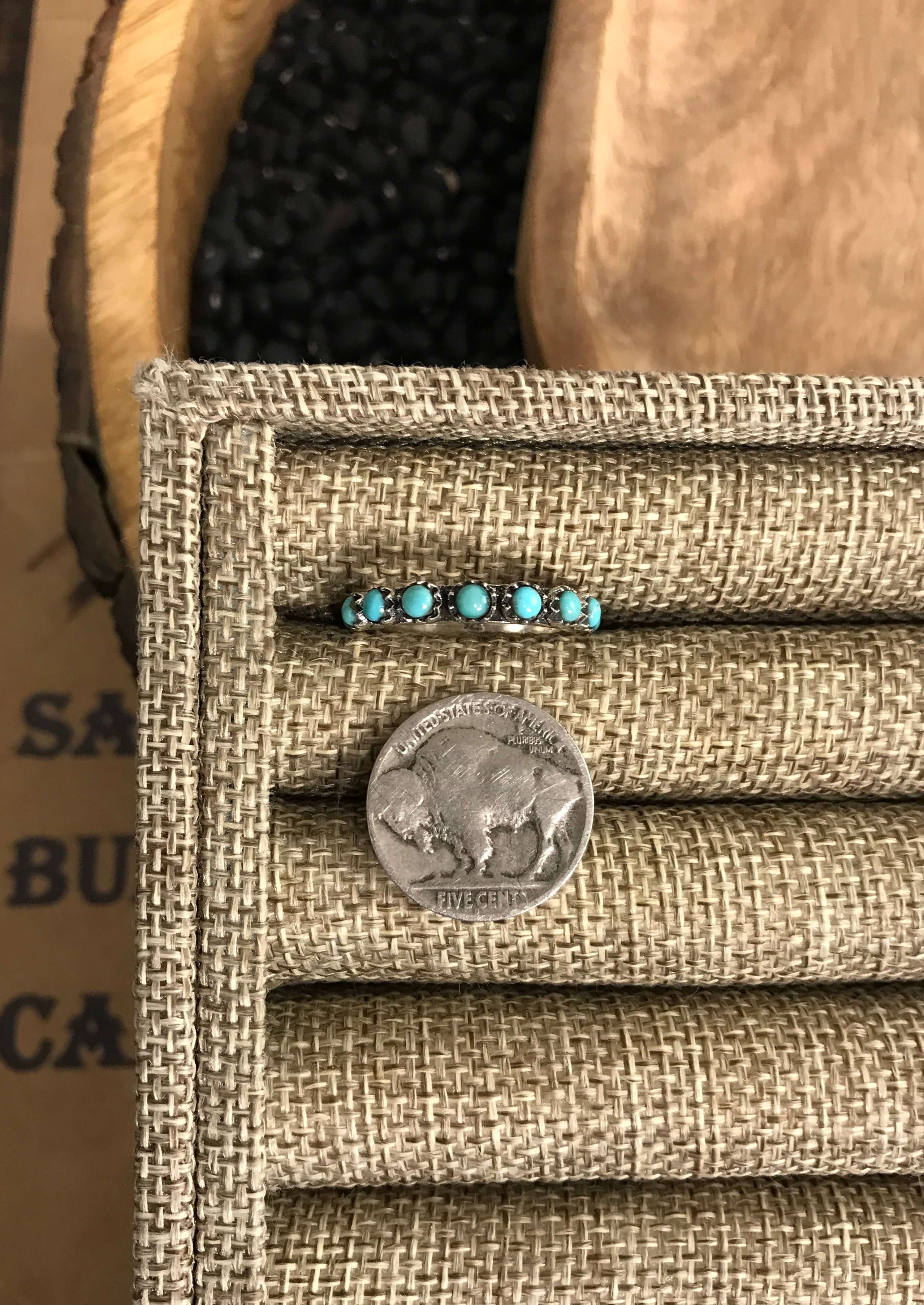 The 9 Stone Rings-Rings-Calli Co., Turquoise and Silver Jewelry, Native American Handmade, Zuni Tribe, Navajo Tribe, Brock Texas