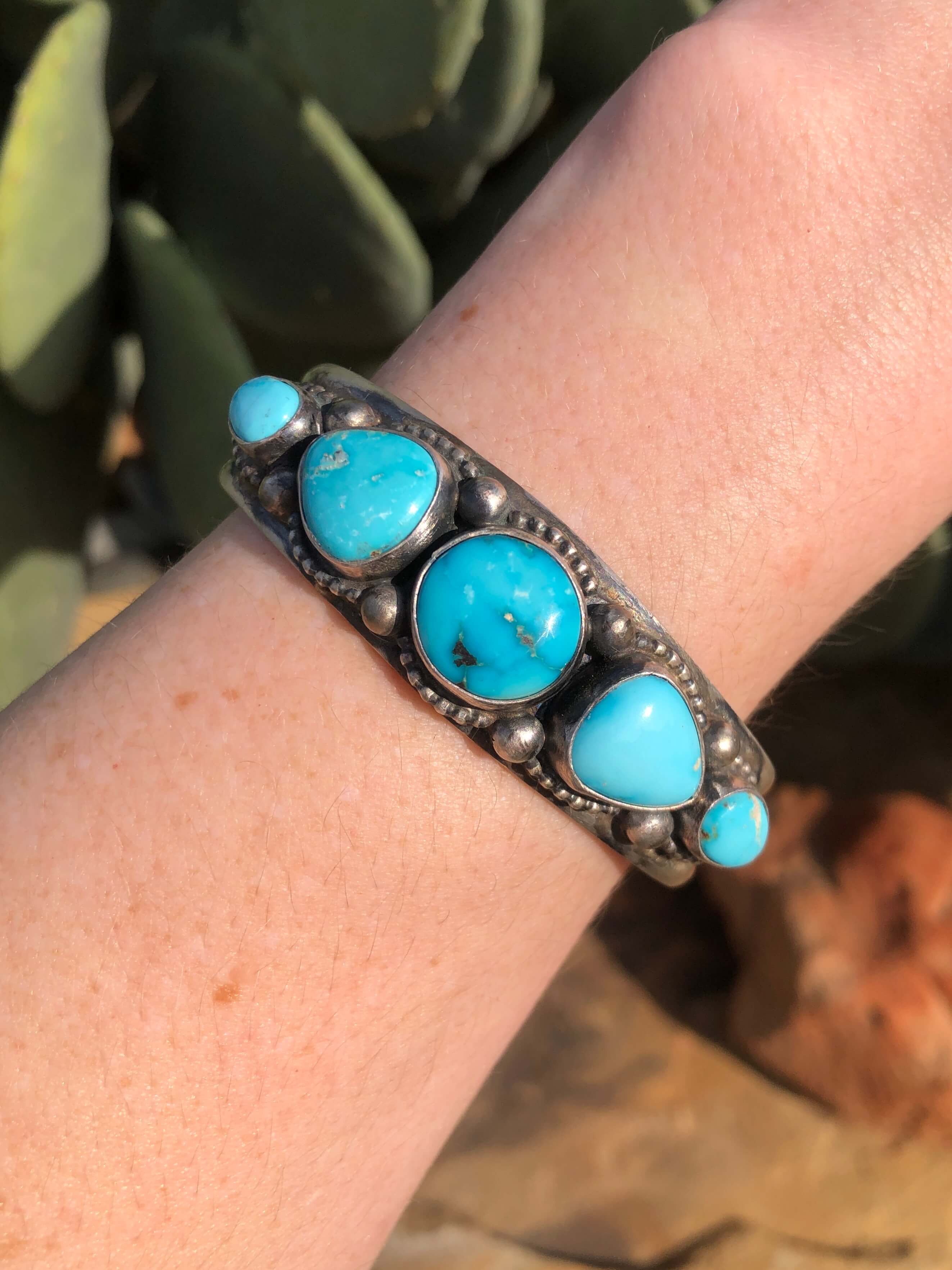 The Sanger Cuff-Bracelets & Cuffs-Calli Co., Turquoise and Silver Jewelry, Native American Handmade, Zuni Tribe, Navajo Tribe, Brock Texas