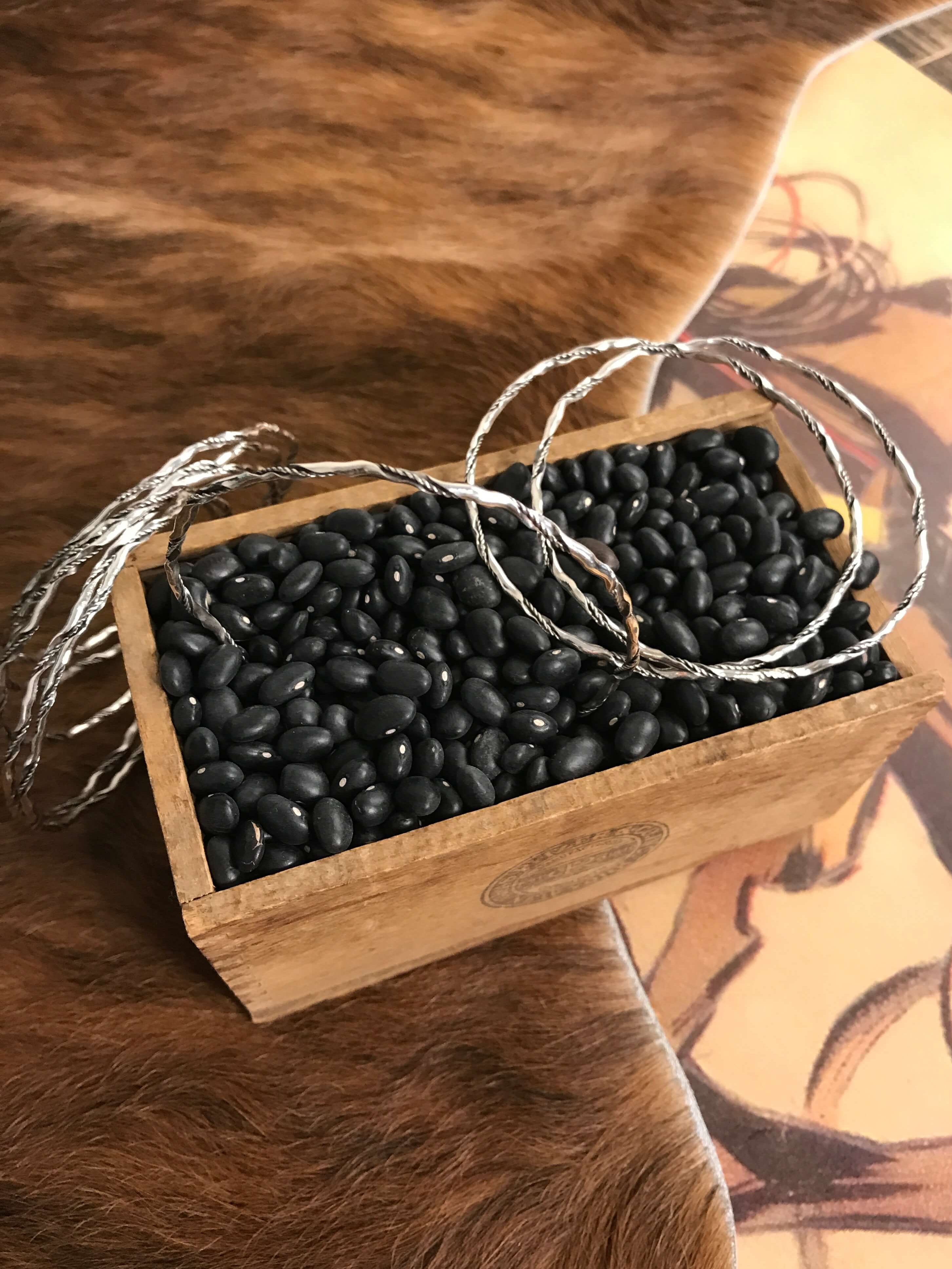 The Twisted Bangle-Bracelets & Cuffs-Calli Co., Turquoise and Silver Jewelry, Native American Handmade, Zuni Tribe, Navajo Tribe, Brock Texas