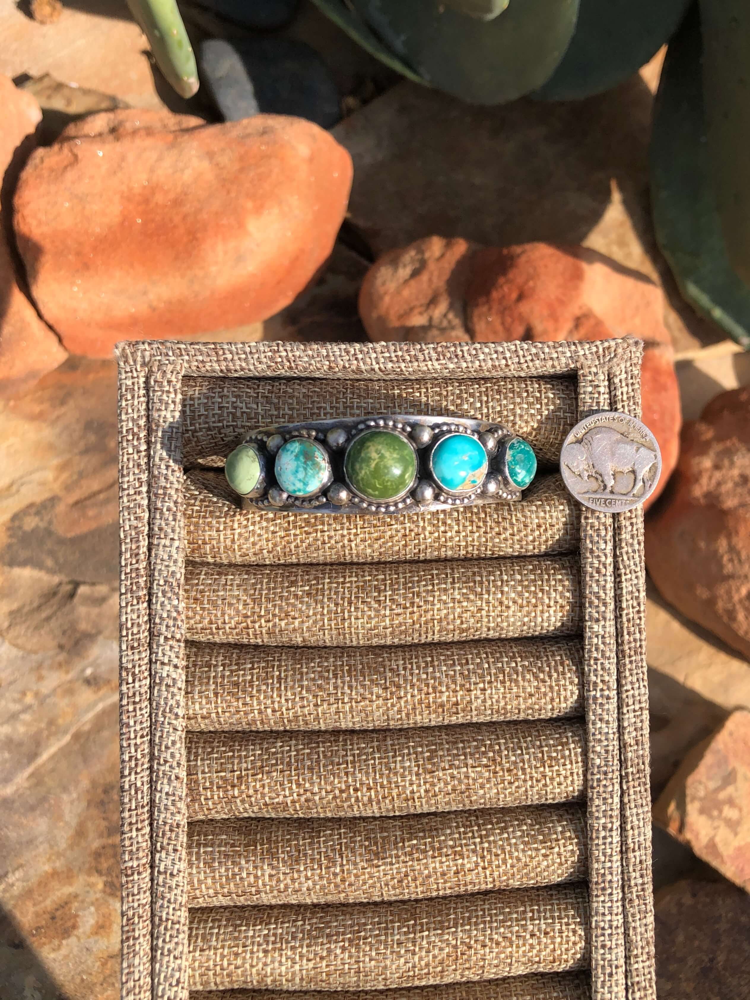 The Steffan Cuff-Bracelets & Cuffs-Calli Co., Turquoise and Silver Jewelry, Native American Handmade, Zuni Tribe, Navajo Tribe, Brock Texas