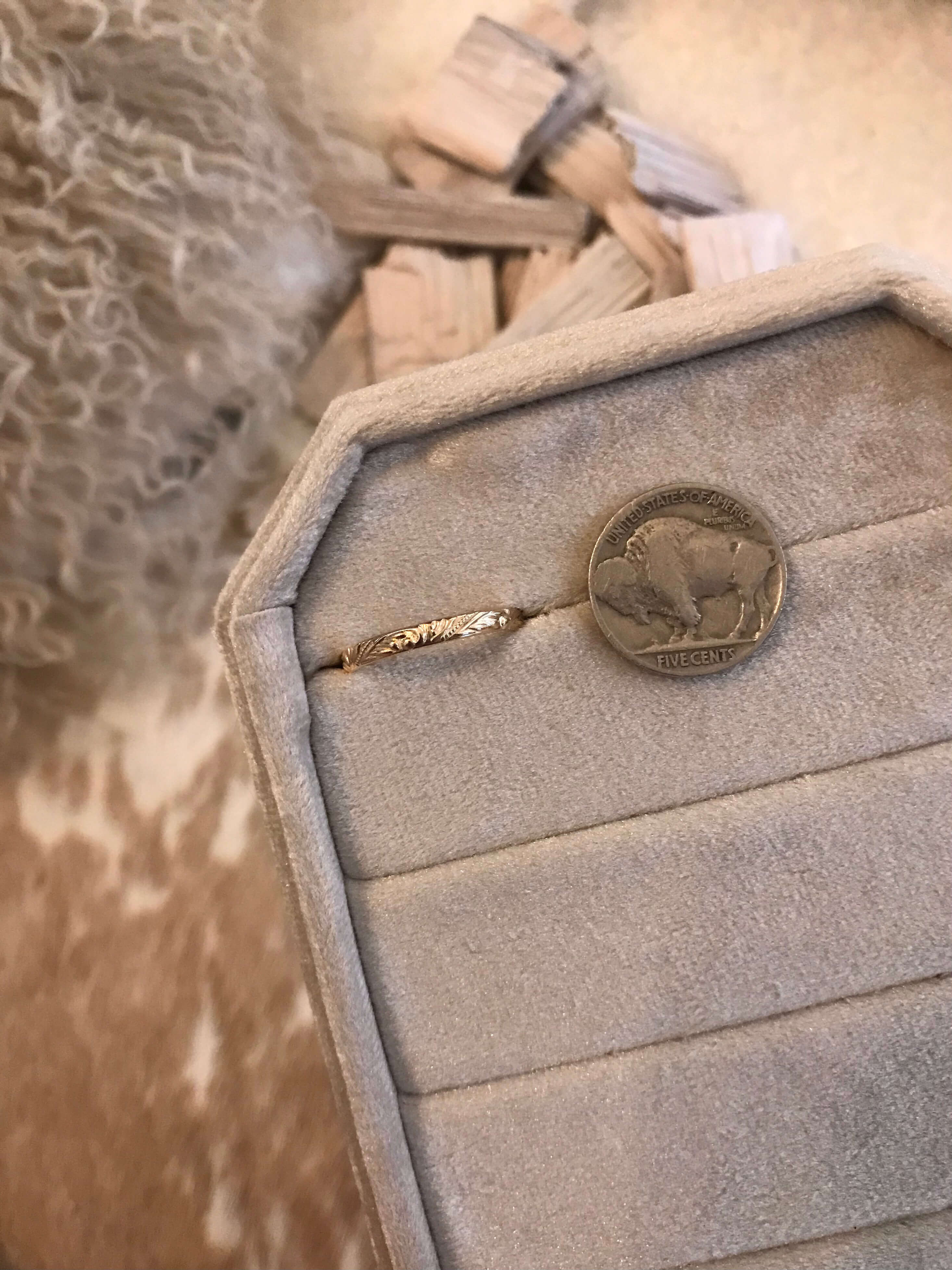 The Terali Tooled Ring-Rings-Calli Co., Turquoise and Silver Jewelry, Native American Handmade, Zuni Tribe, Navajo Tribe, Brock Texas