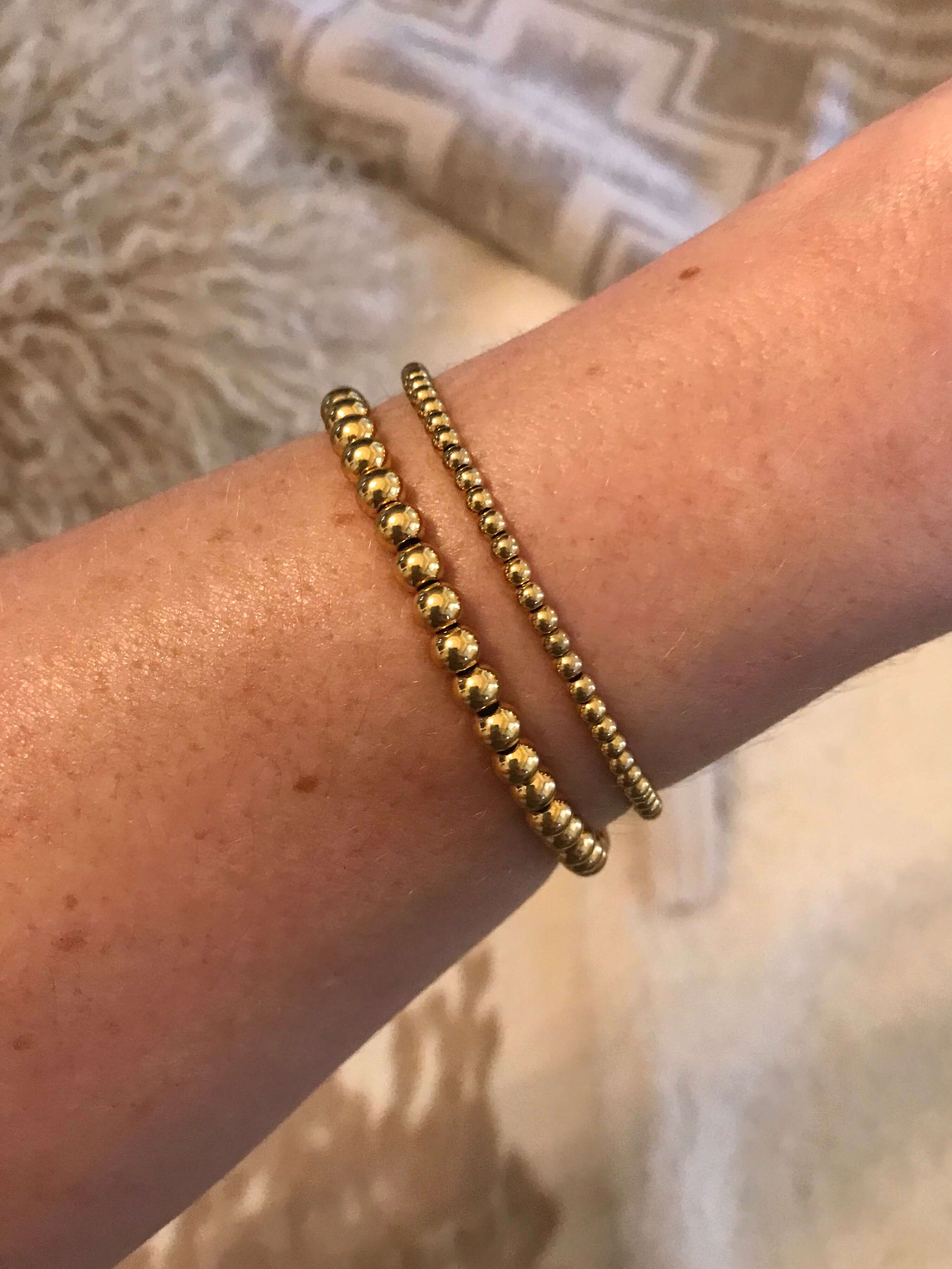 The Golden Pearl Bracelet-Bracelets & Cuffs-Calli Co., Turquoise and Silver Jewelry, Native American Handmade, Zuni Tribe, Navajo Tribe, Brock Texas