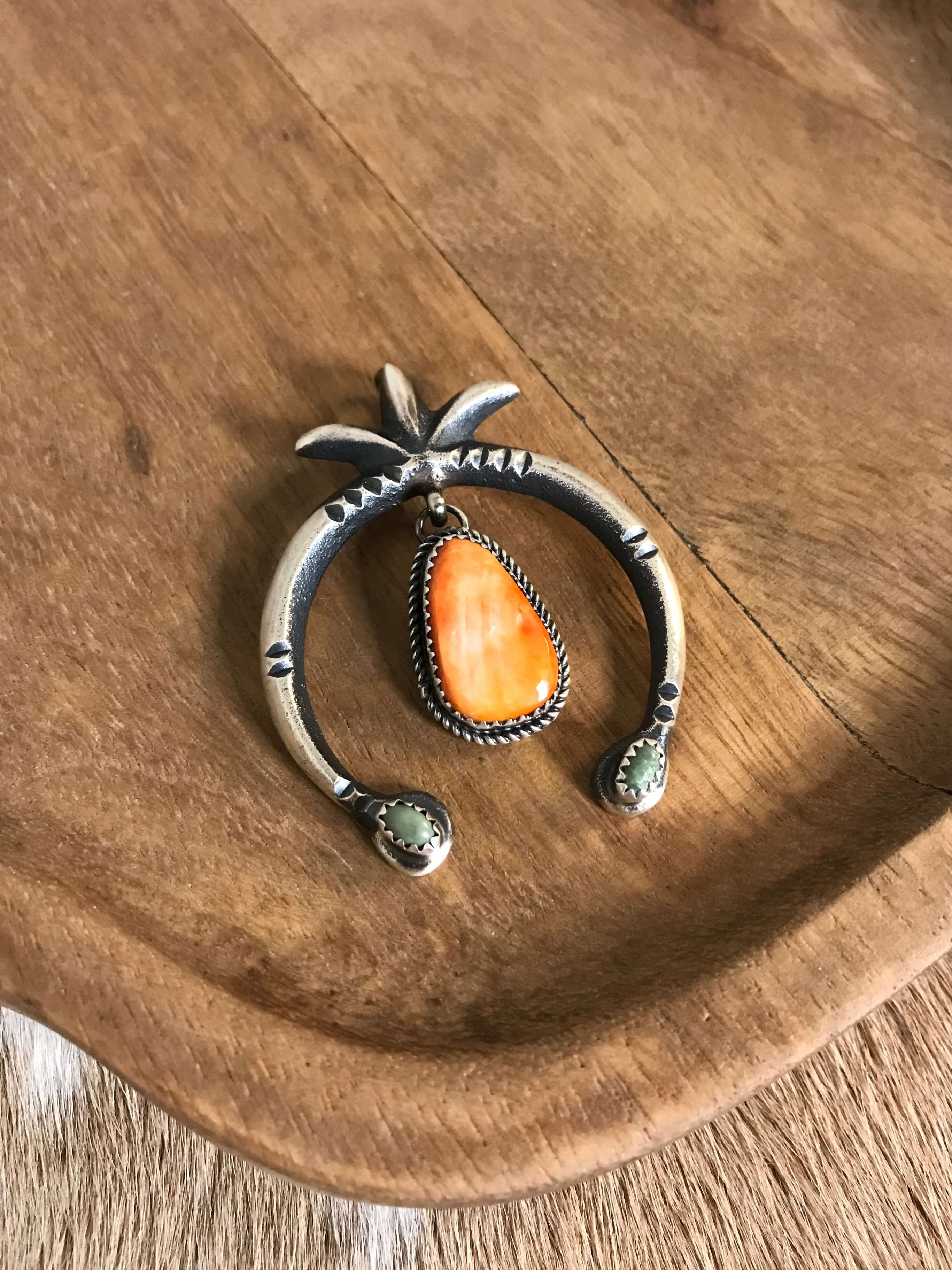 The Naja Pendant, 21-Pendants-Calli Co., Turquoise and Silver Jewelry, Native American Handmade, Zuni Tribe, Navajo Tribe, Brock Texas
