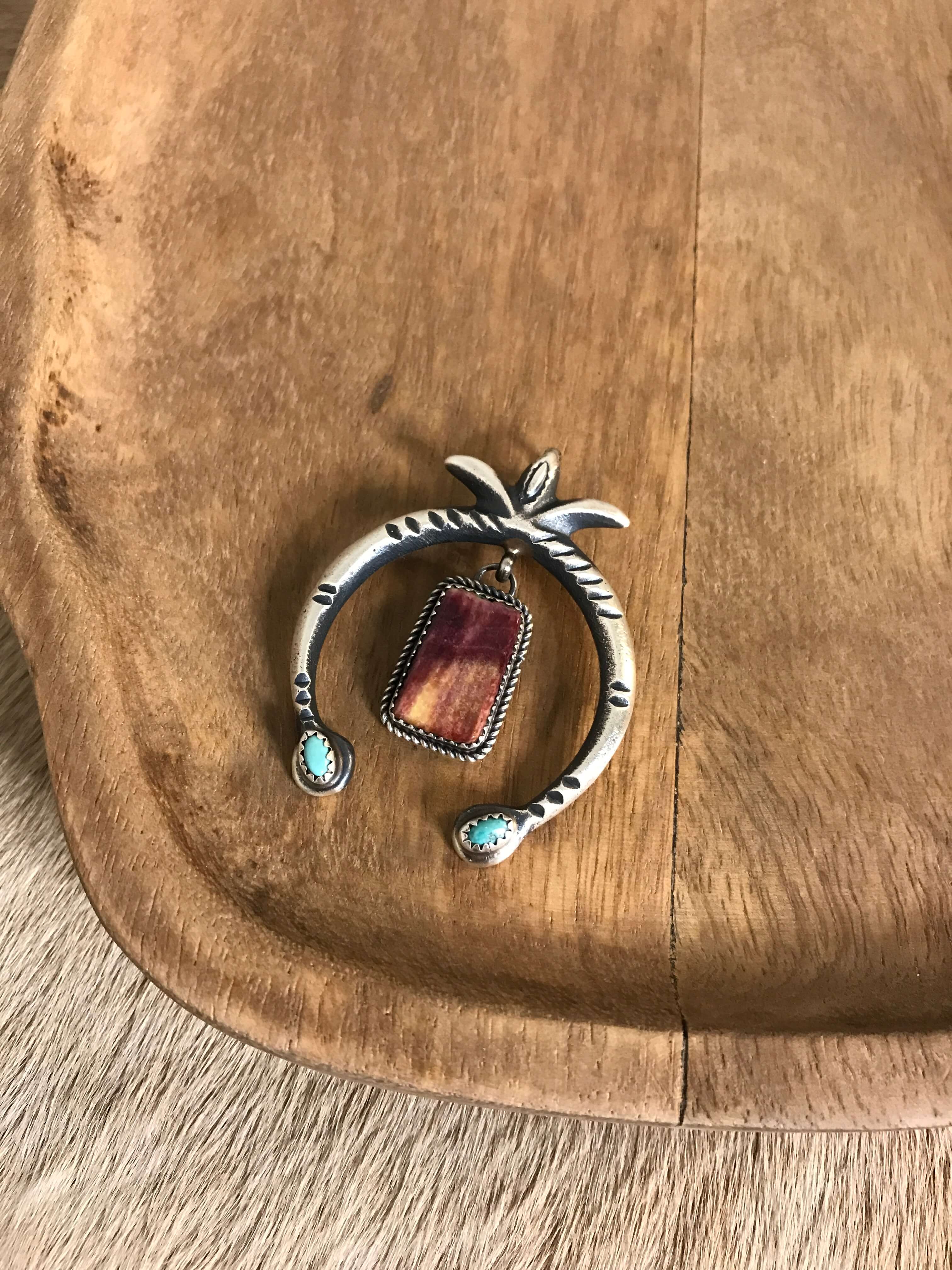 The Naja Pendant, 13-Pendants-Calli Co., Turquoise and Silver Jewelry, Native American Handmade, Zuni Tribe, Navajo Tribe, Brock Texas