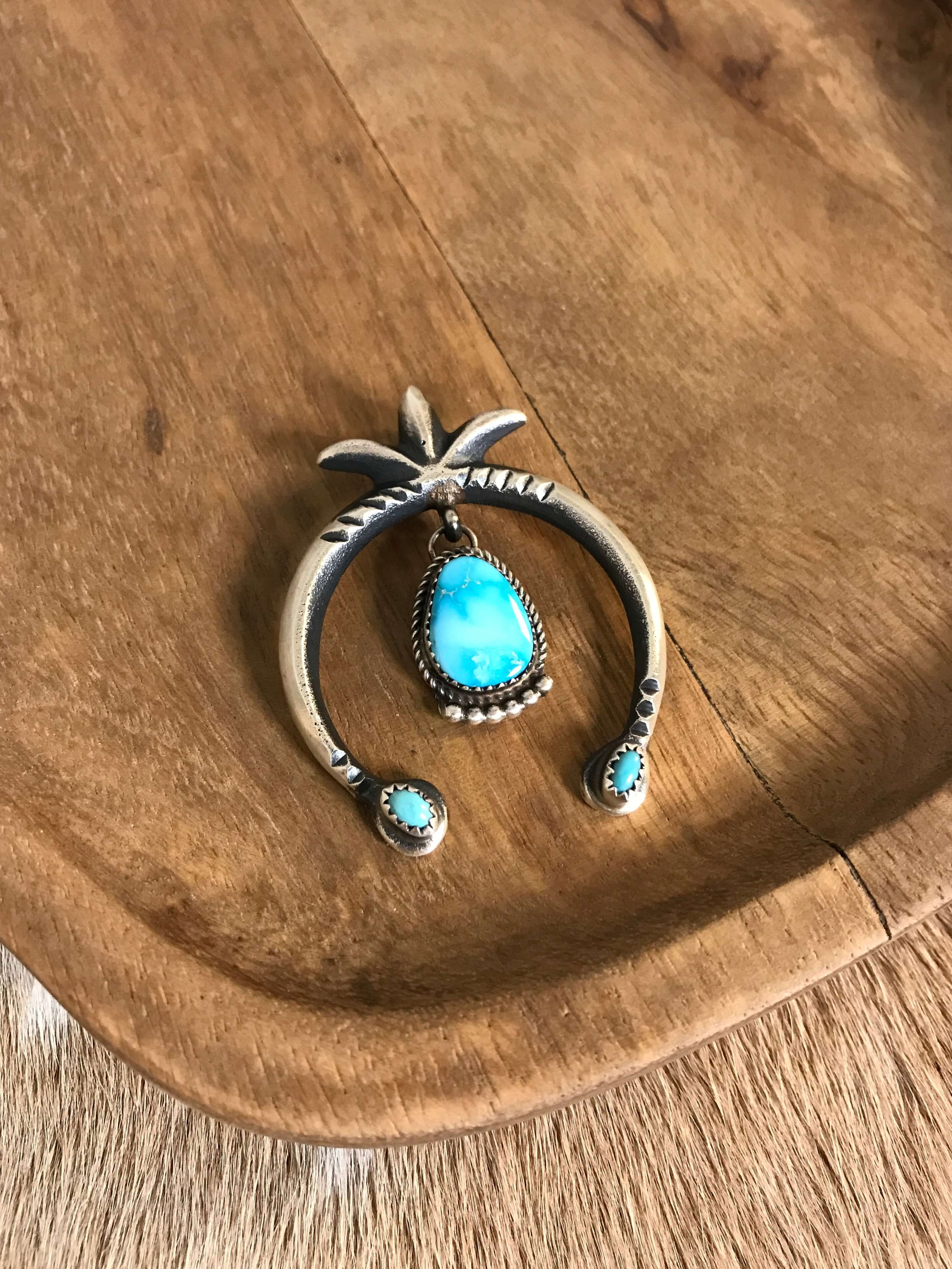 The Artecko Naja Pendant, 4-Pendants-Calli Co., Turquoise and Silver Jewelry, Native American Handmade, Zuni Tribe, Navajo Tribe, Brock Texas