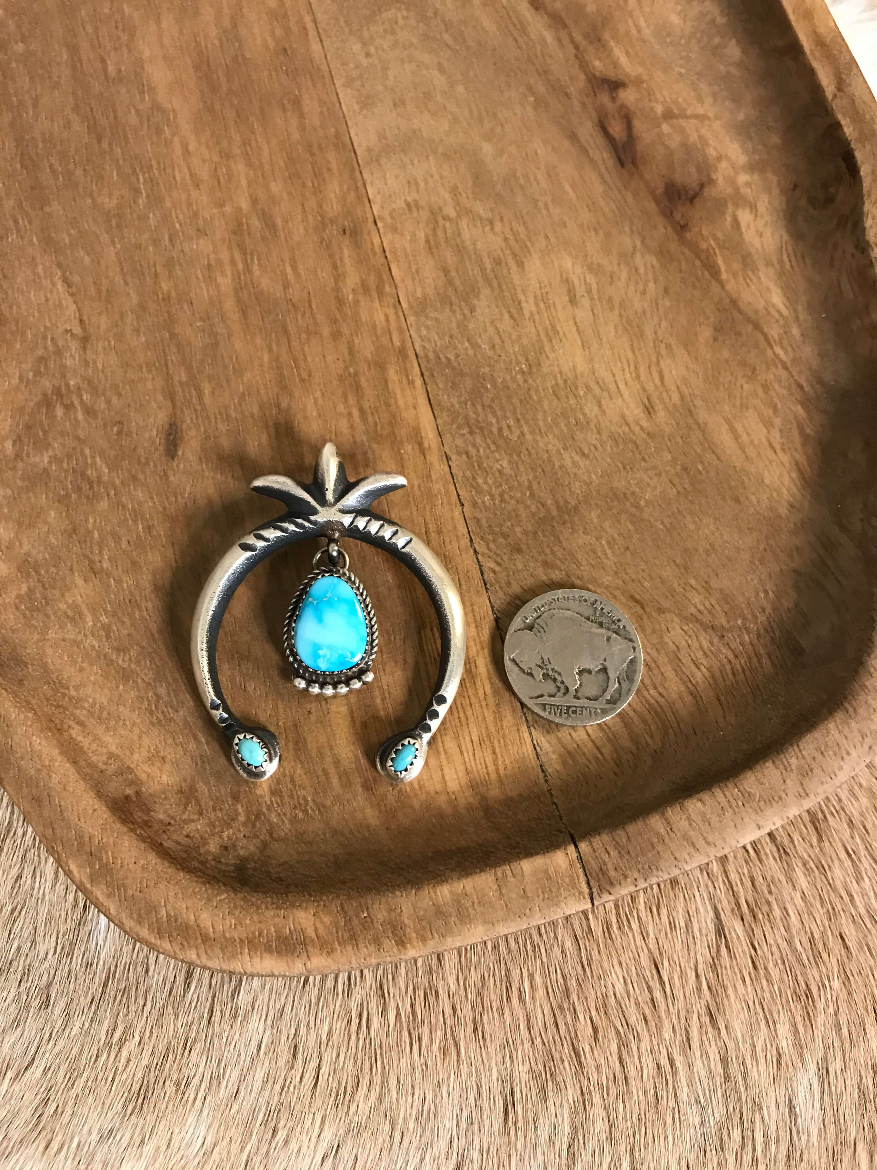 The Artecko Naja Pendant, 4-Pendants-Calli Co., Turquoise and Silver Jewelry, Native American Handmade, Zuni Tribe, Navajo Tribe, Brock Texas