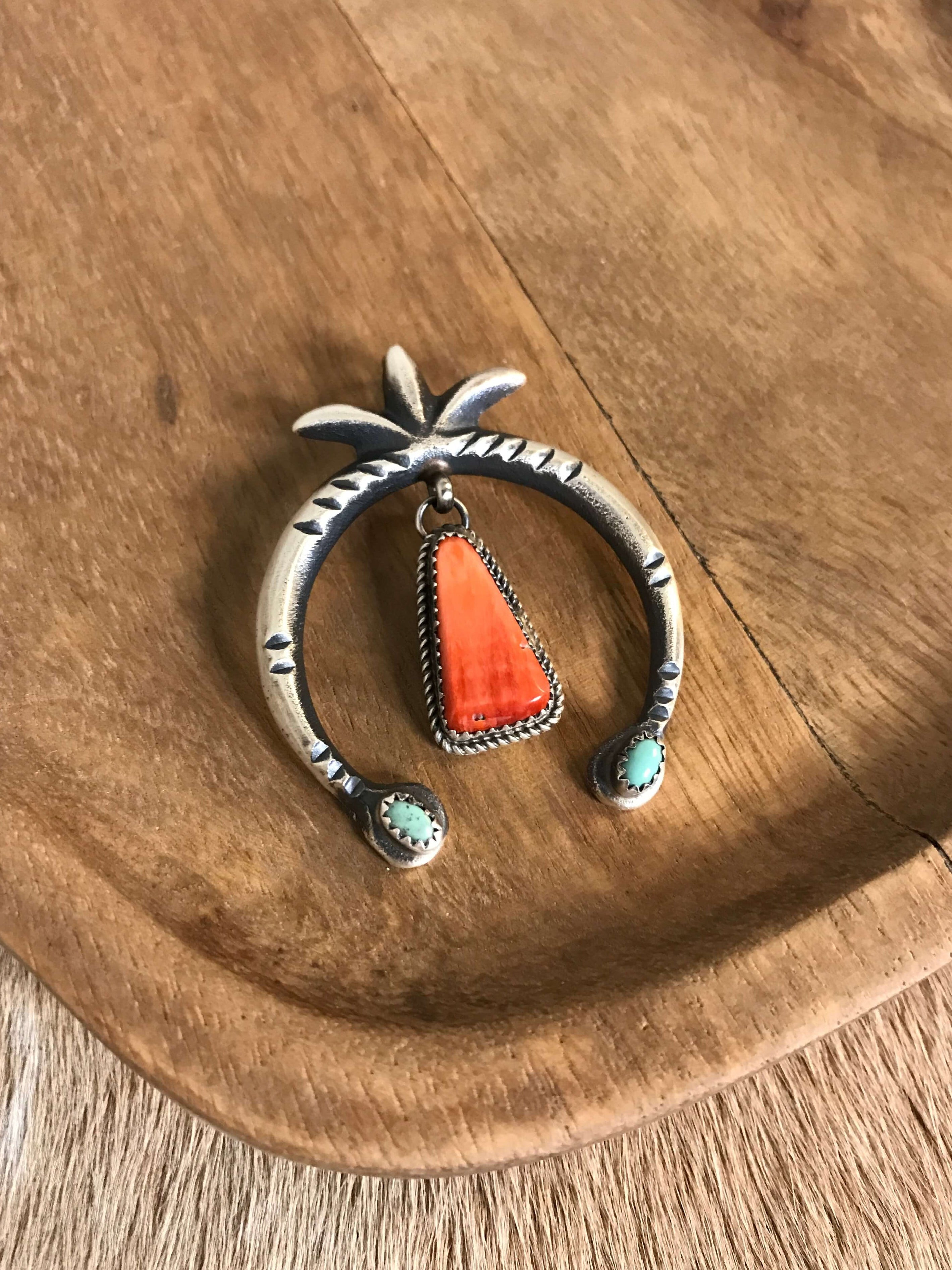 The Naja Pendant, 27-Pendants-Calli Co., Turquoise and Silver Jewelry, Native American Handmade, Zuni Tribe, Navajo Tribe, Brock Texas