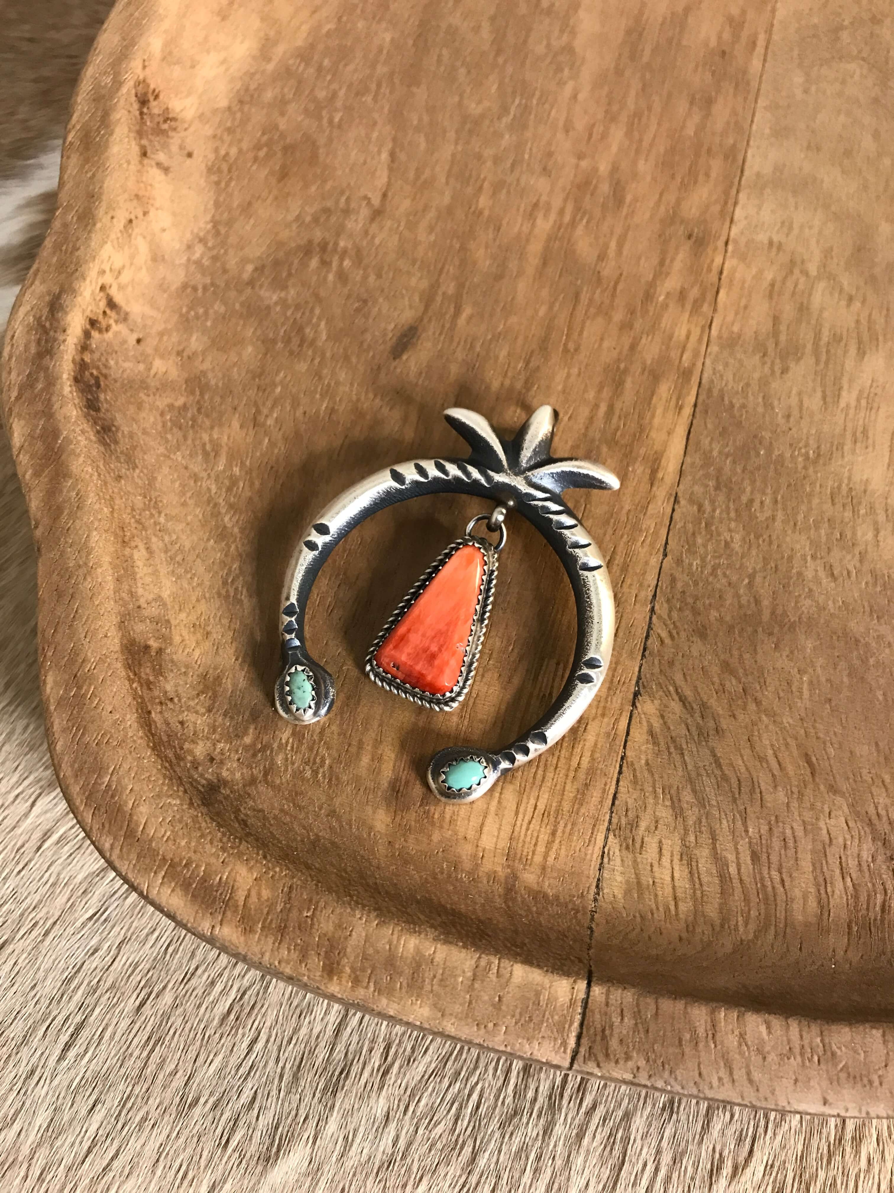 The Naja Pendant, 27-Pendants-Calli Co., Turquoise and Silver Jewelry, Native American Handmade, Zuni Tribe, Navajo Tribe, Brock Texas
