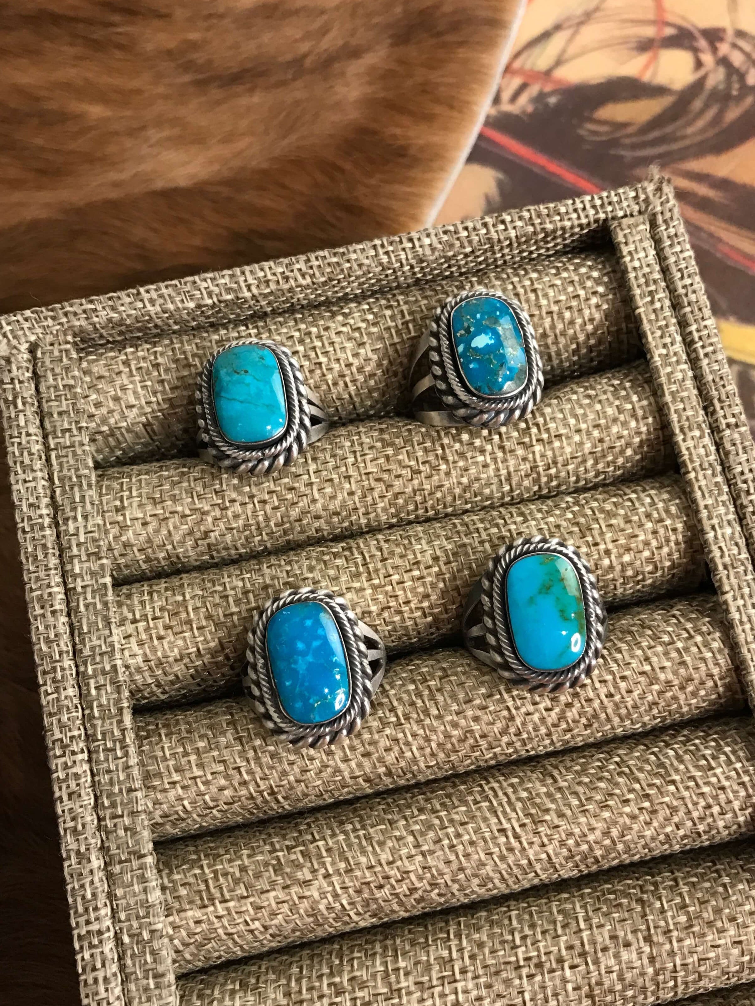 The Calypso Rings XX-Rings-Calli Co., Turquoise and Silver Jewelry, Native American Handmade, Zuni Tribe, Navajo Tribe, Brock Texas