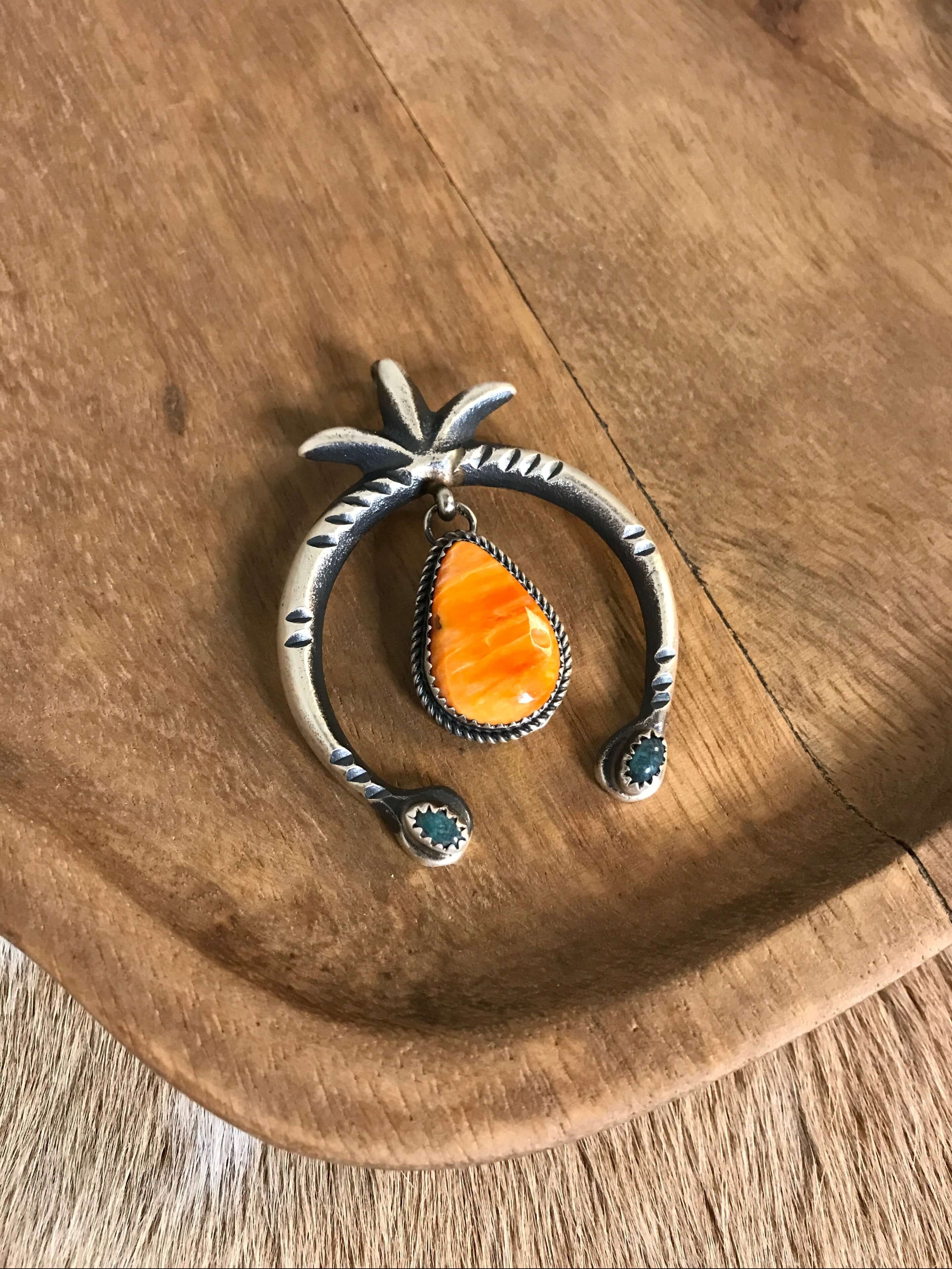 The Naja Pendant, 20-Pendants-Calli Co., Turquoise and Silver Jewelry, Native American Handmade, Zuni Tribe, Navajo Tribe, Brock Texas