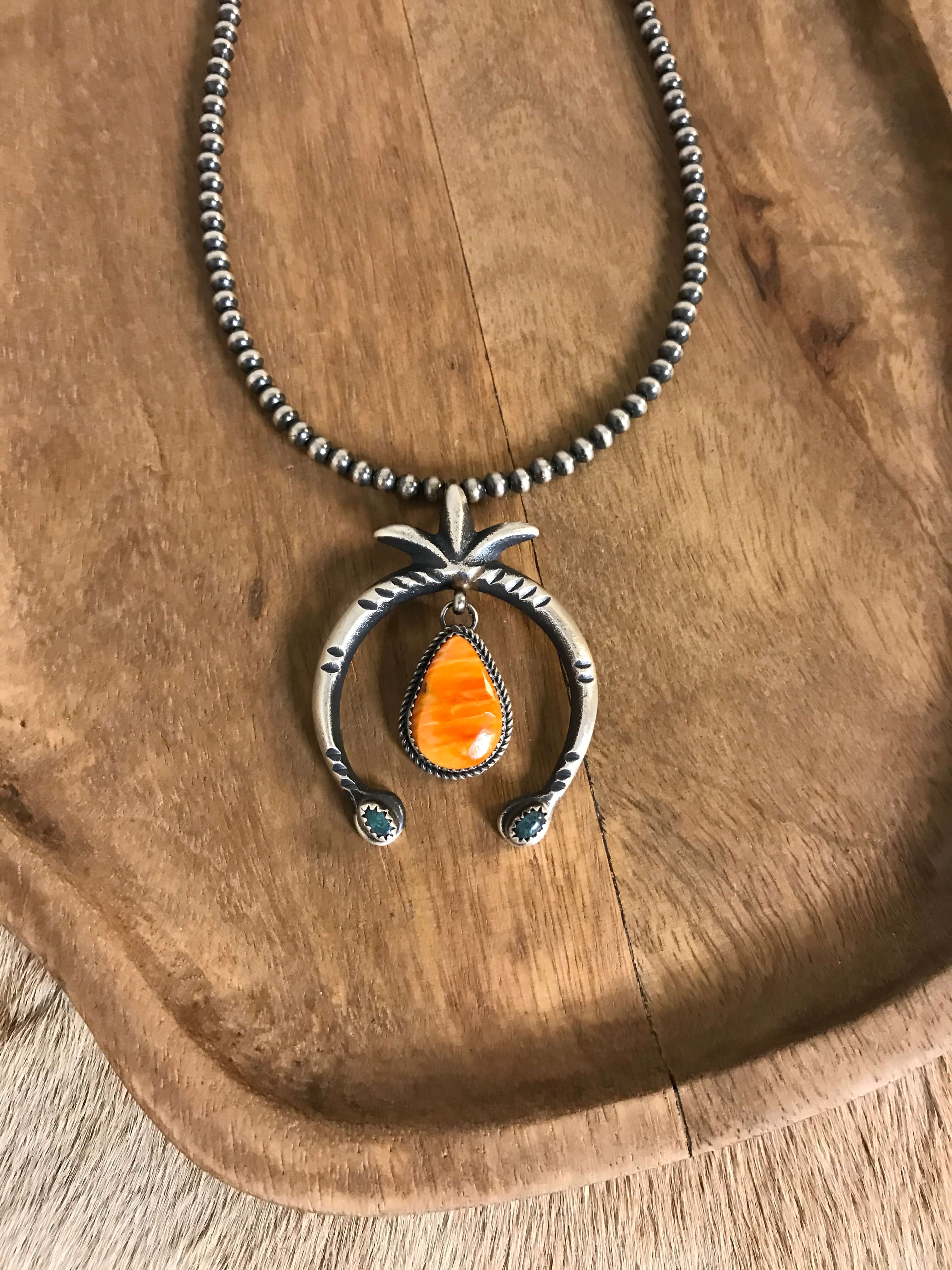 The Naja Pendant, 20-Pendants-Calli Co., Turquoise and Silver Jewelry, Native American Handmade, Zuni Tribe, Navajo Tribe, Brock Texas