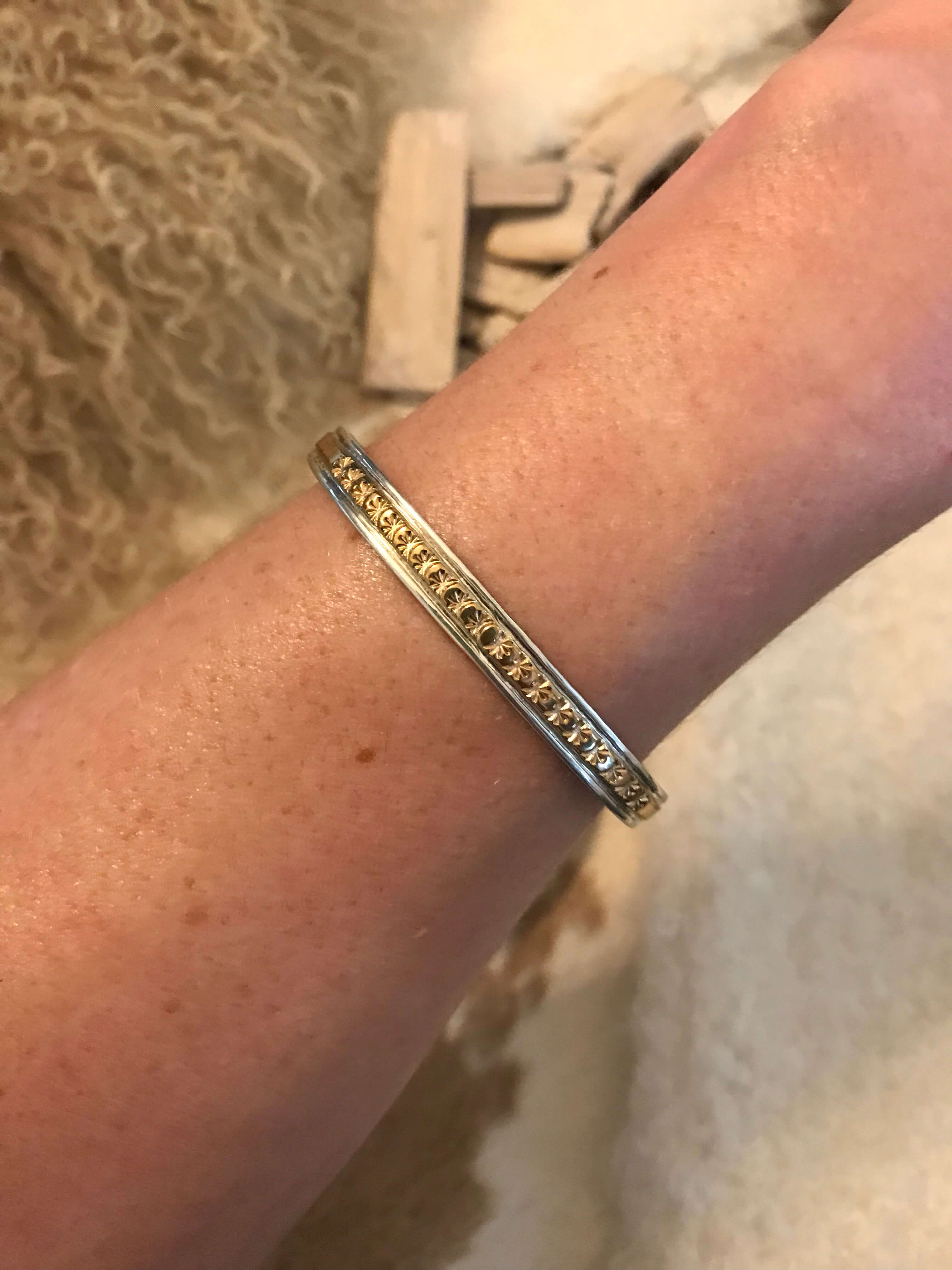 The Golden Cuff, 4-Bracelets & Cuffs-Calli Co., Turquoise and Silver Jewelry, Native American Handmade, Zuni Tribe, Navajo Tribe, Brock Texas