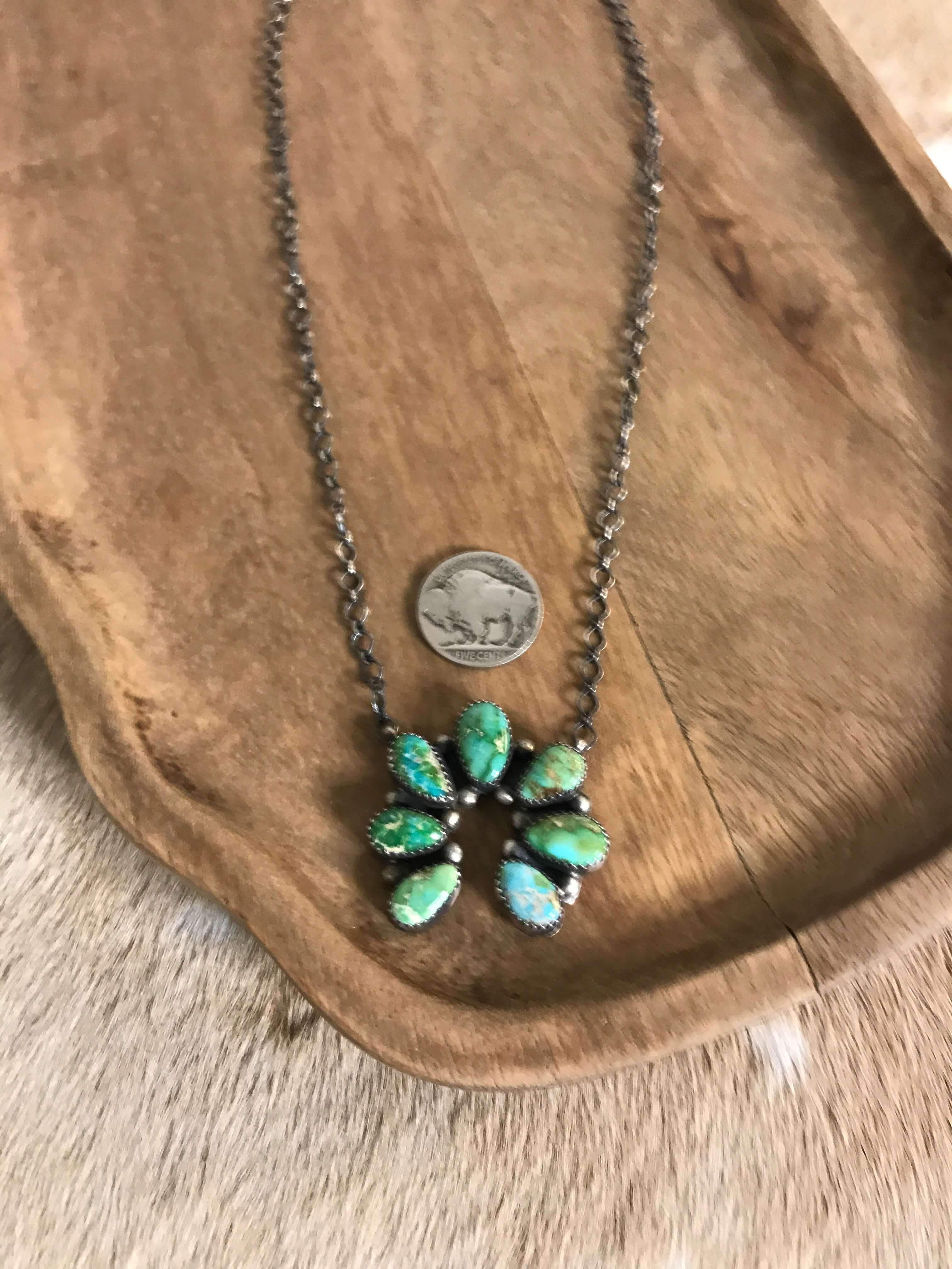 The Naja Necklace, 24-Necklaces-Calli Co., Turquoise and Silver Jewelry, Native American Handmade, Zuni Tribe, Navajo Tribe, Brock Texas