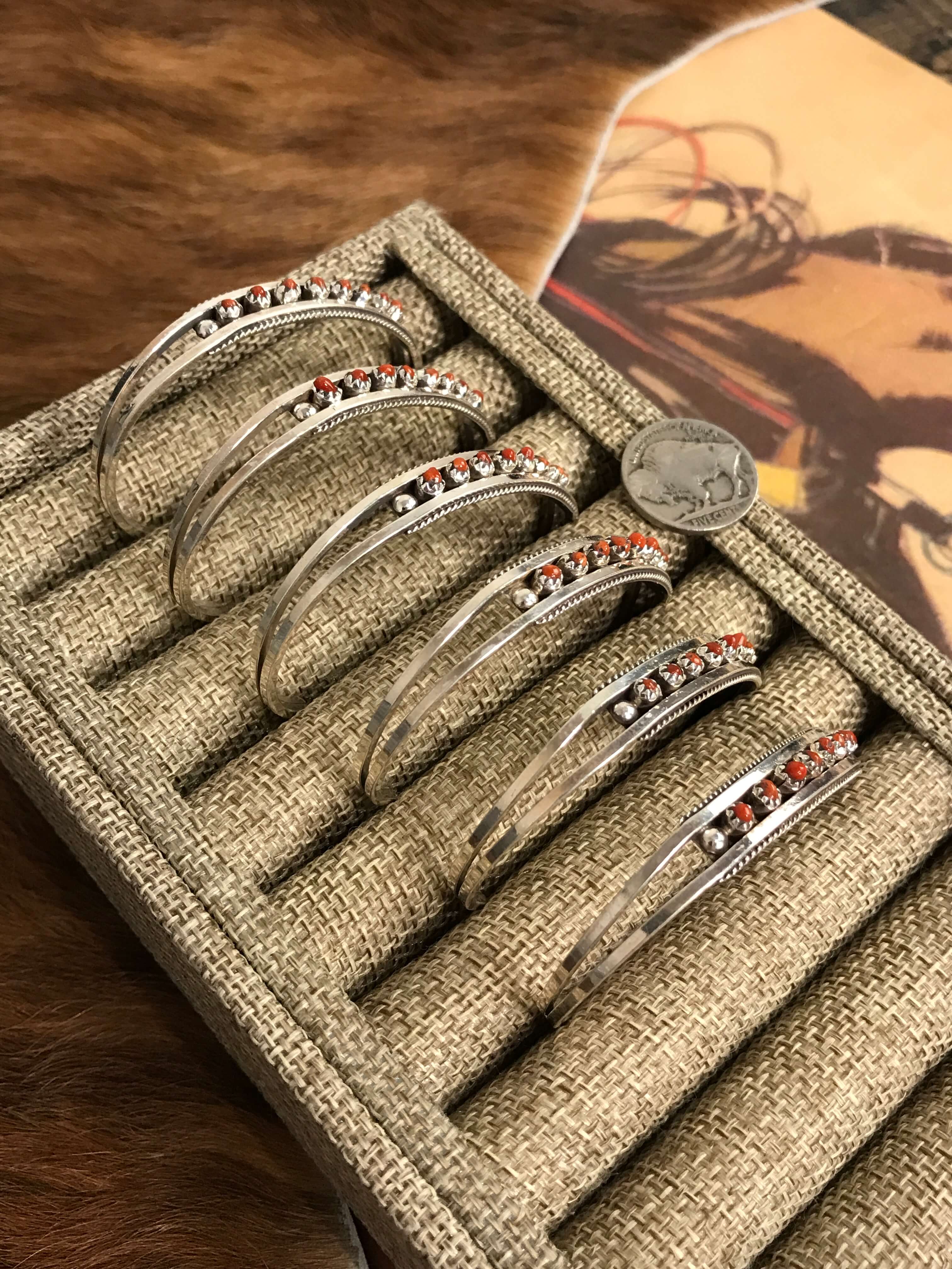 The Billie Cuffs-Bracelets & Cuffs-Calli Co., Turquoise and Silver Jewelry, Native American Handmade, Zuni Tribe, Navajo Tribe, Brock Texas