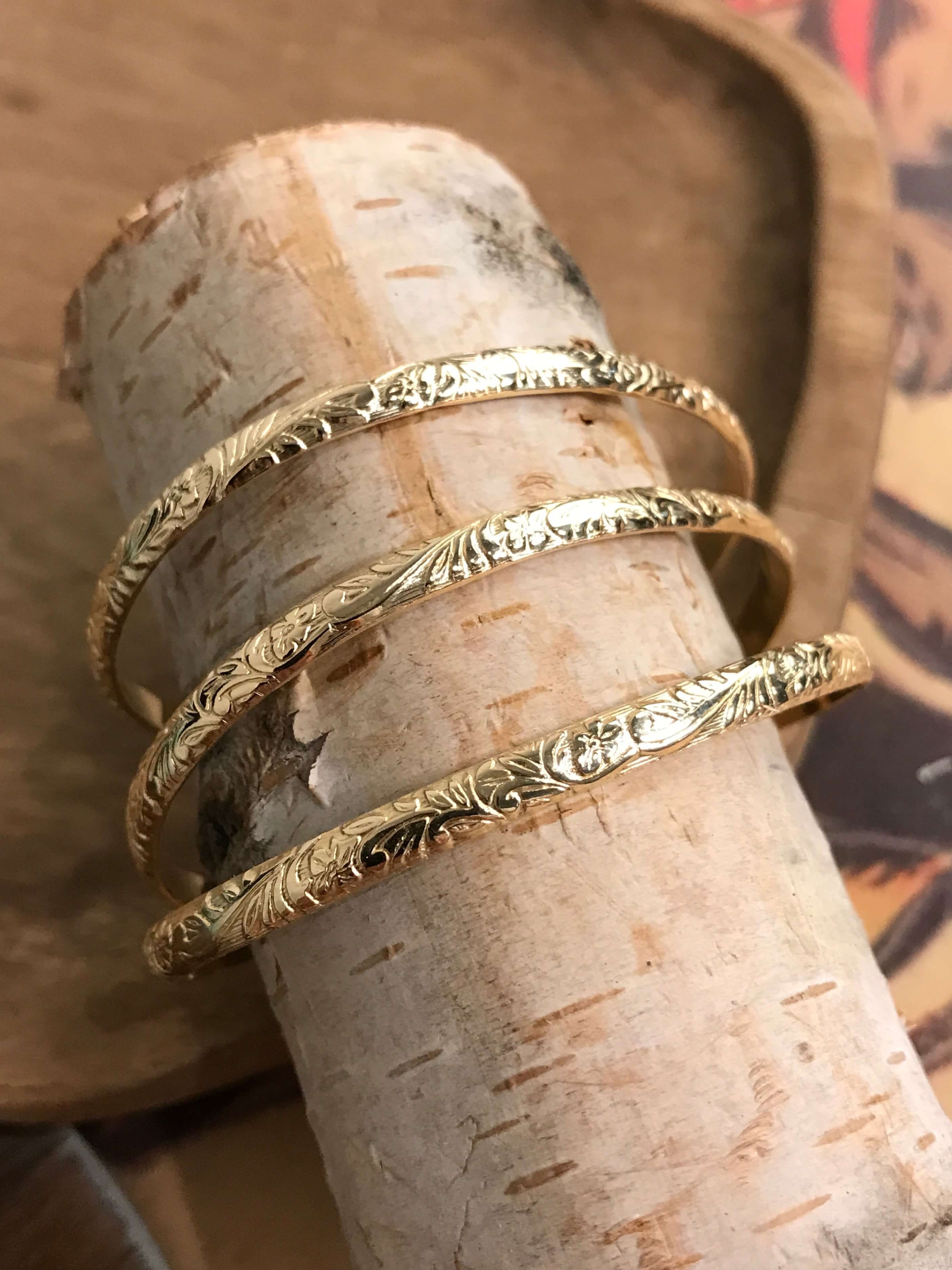 The Layla Tooled Cuff-Bracelets & Cuffs-Calli Co., Turquoise and Silver Jewelry, Native American Handmade, Zuni Tribe, Navajo Tribe, Brock Texas