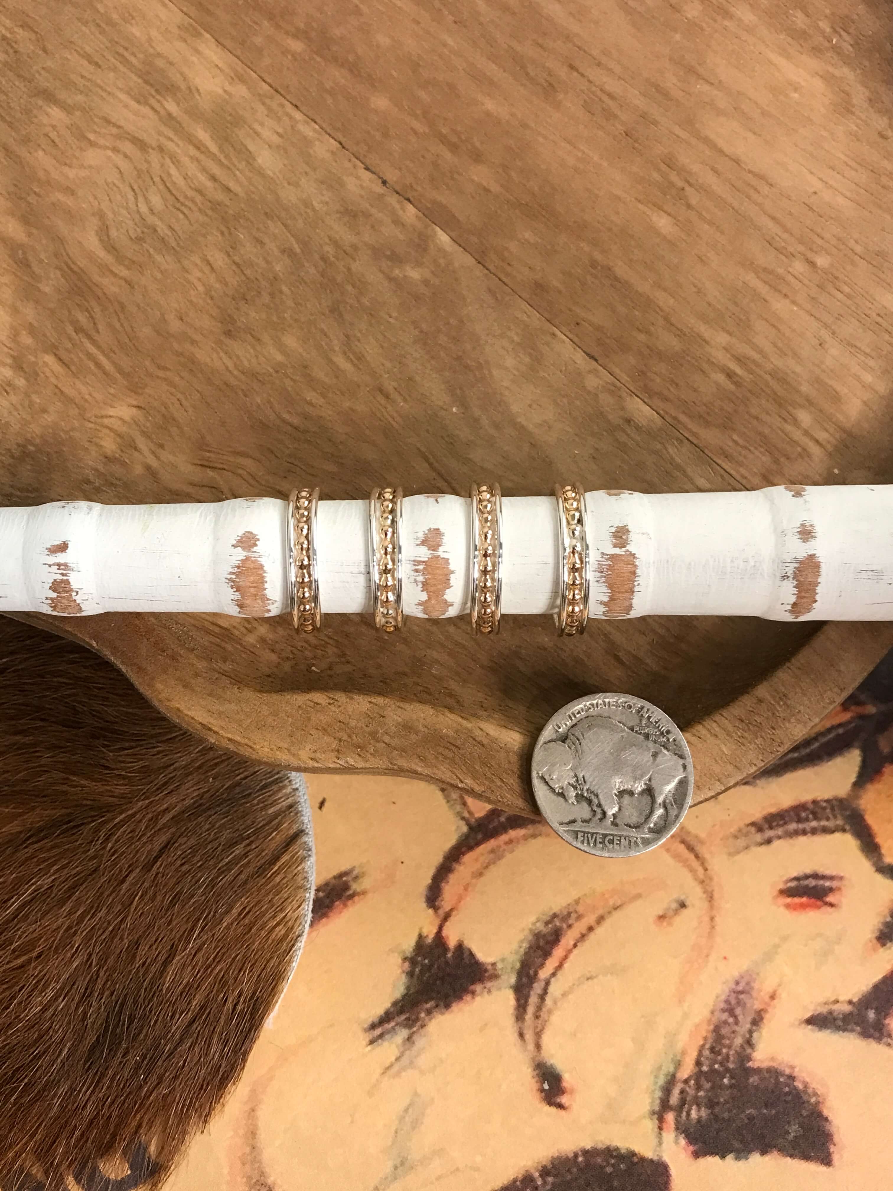 The Cabo Ring-Rings-Calli Co., Turquoise and Silver Jewelry, Native American Handmade, Zuni Tribe, Navajo Tribe, Brock Texas