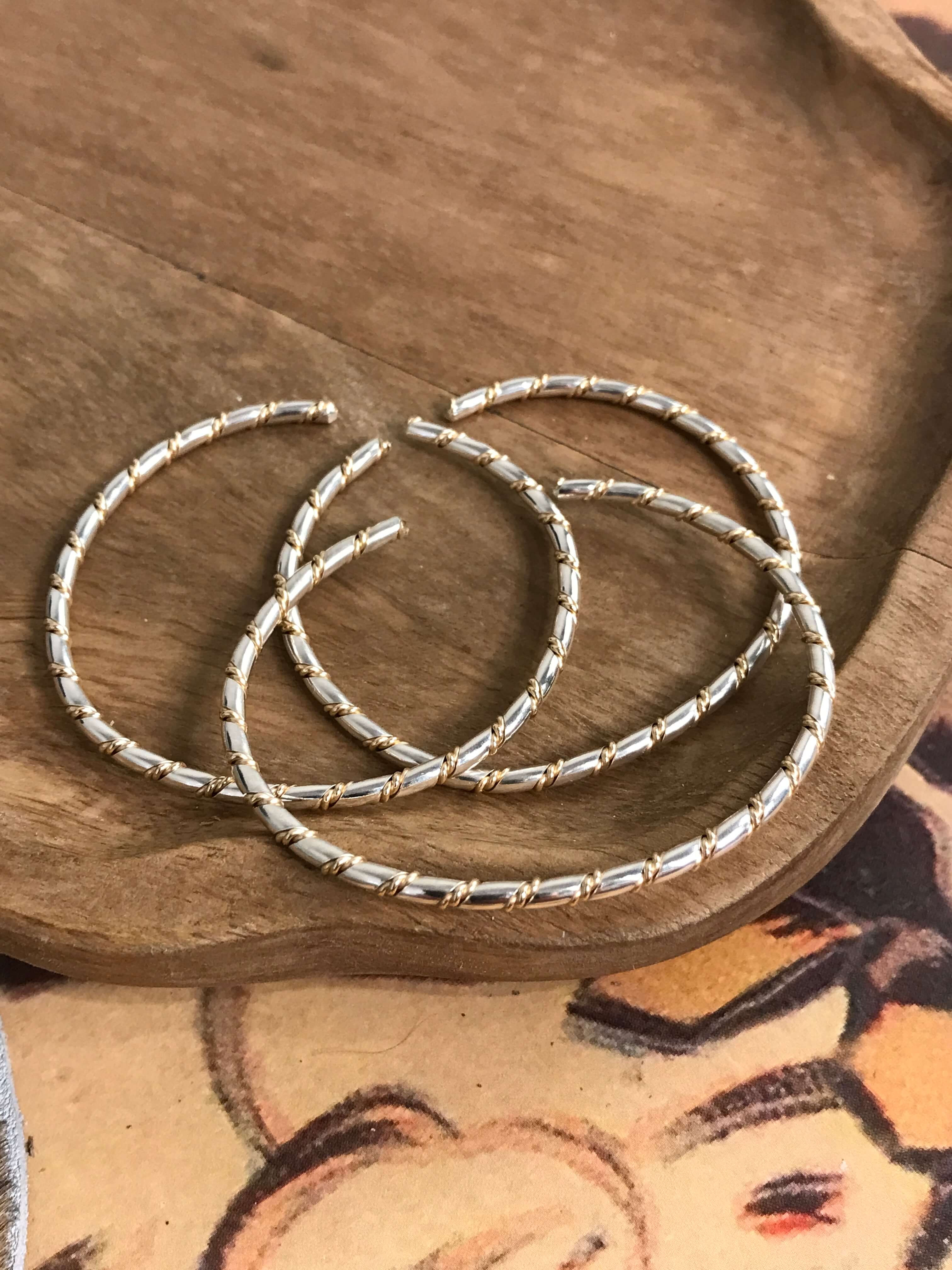 The Two Tone Twist Cuff-Bracelets & Cuffs-Calli Co., Turquoise and Silver Jewelry, Native American Handmade, Zuni Tribe, Navajo Tribe, Brock Texas