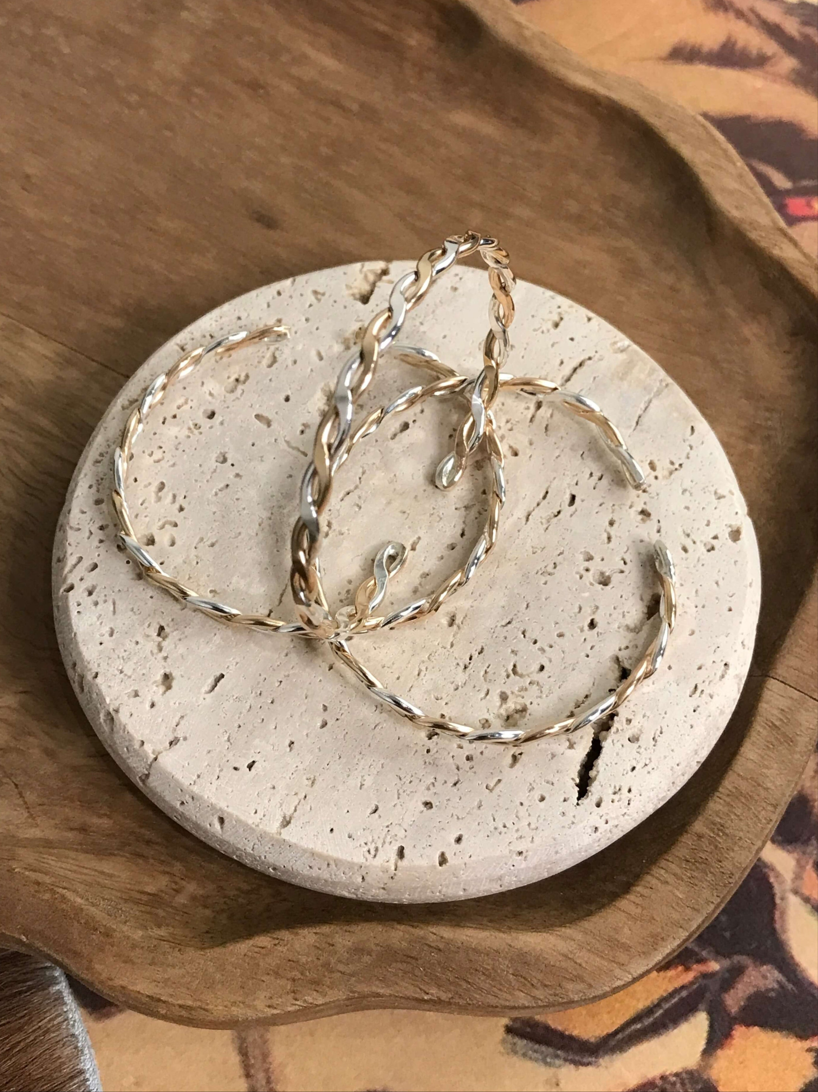 The Two Tone Braid Cuff-Bracelets & Cuffs-Calli Co., Turquoise and Silver Jewelry, Native American Handmade, Zuni Tribe, Navajo Tribe, Brock Texas