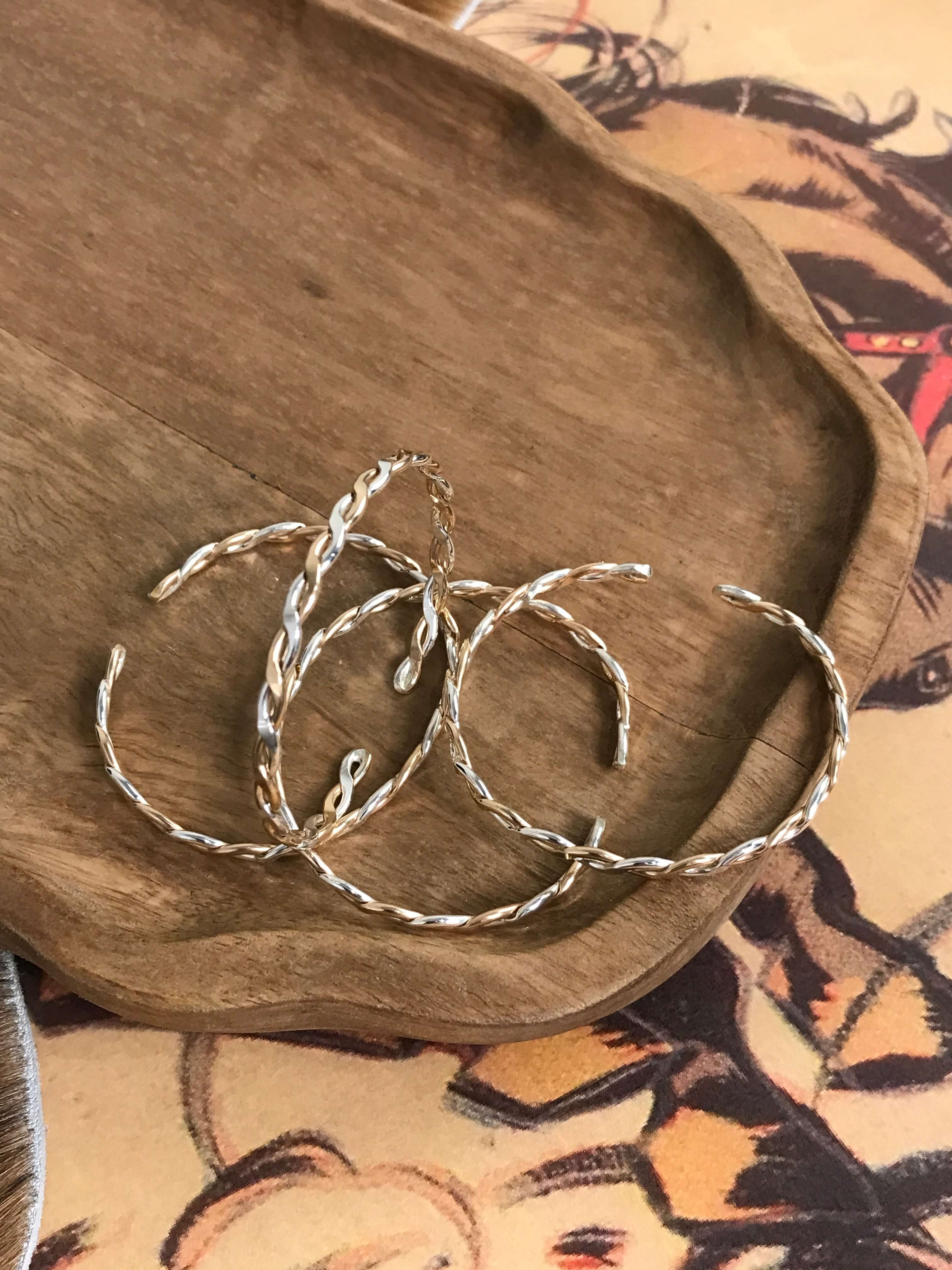 The Two Tone Braid Cuff-Bracelets & Cuffs-Calli Co., Turquoise and Silver Jewelry, Native American Handmade, Zuni Tribe, Navajo Tribe, Brock Texas