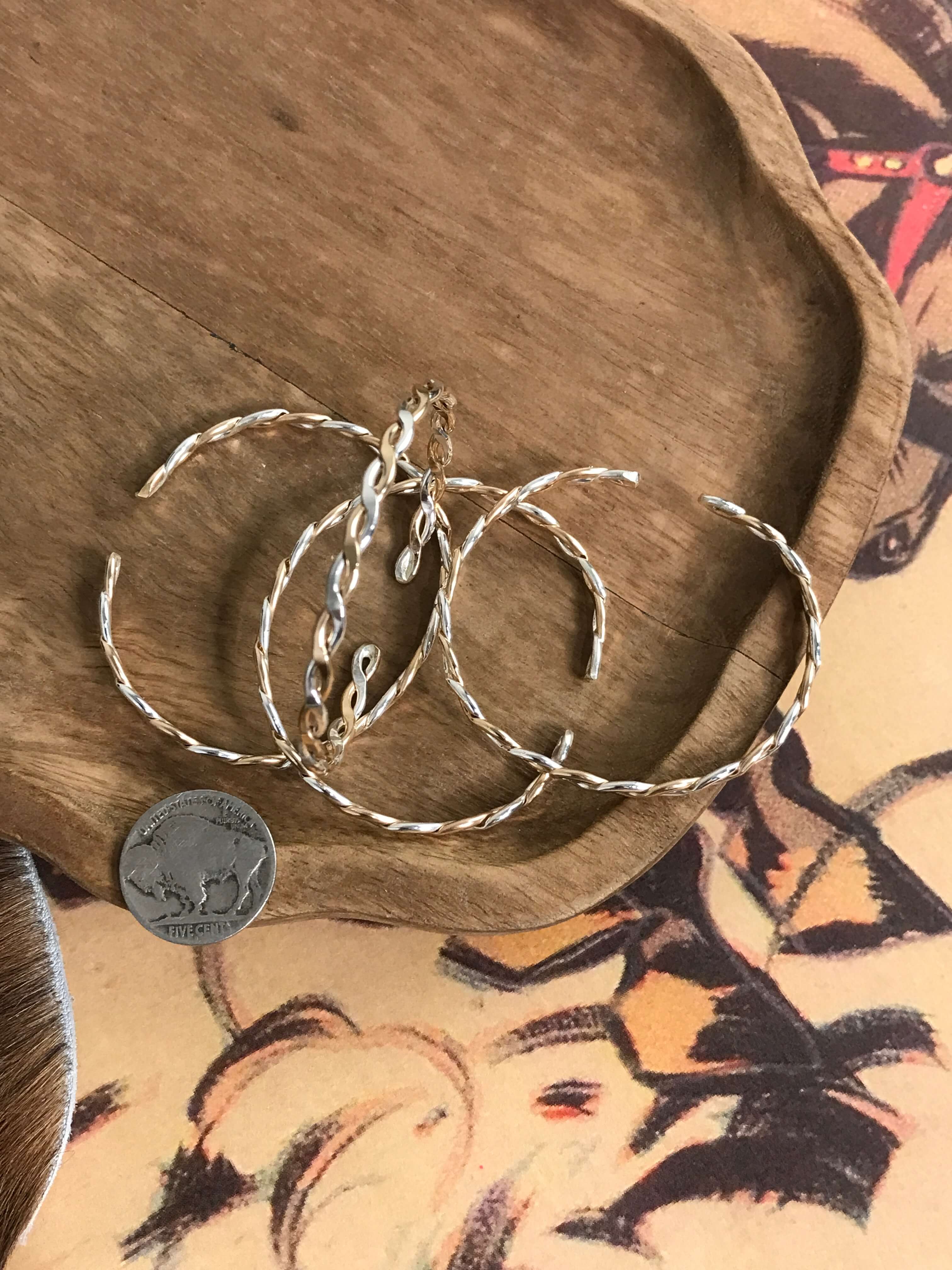 The Two Tone Braid Cuff-Bracelets & Cuffs-Calli Co., Turquoise and Silver Jewelry, Native American Handmade, Zuni Tribe, Navajo Tribe, Brock Texas