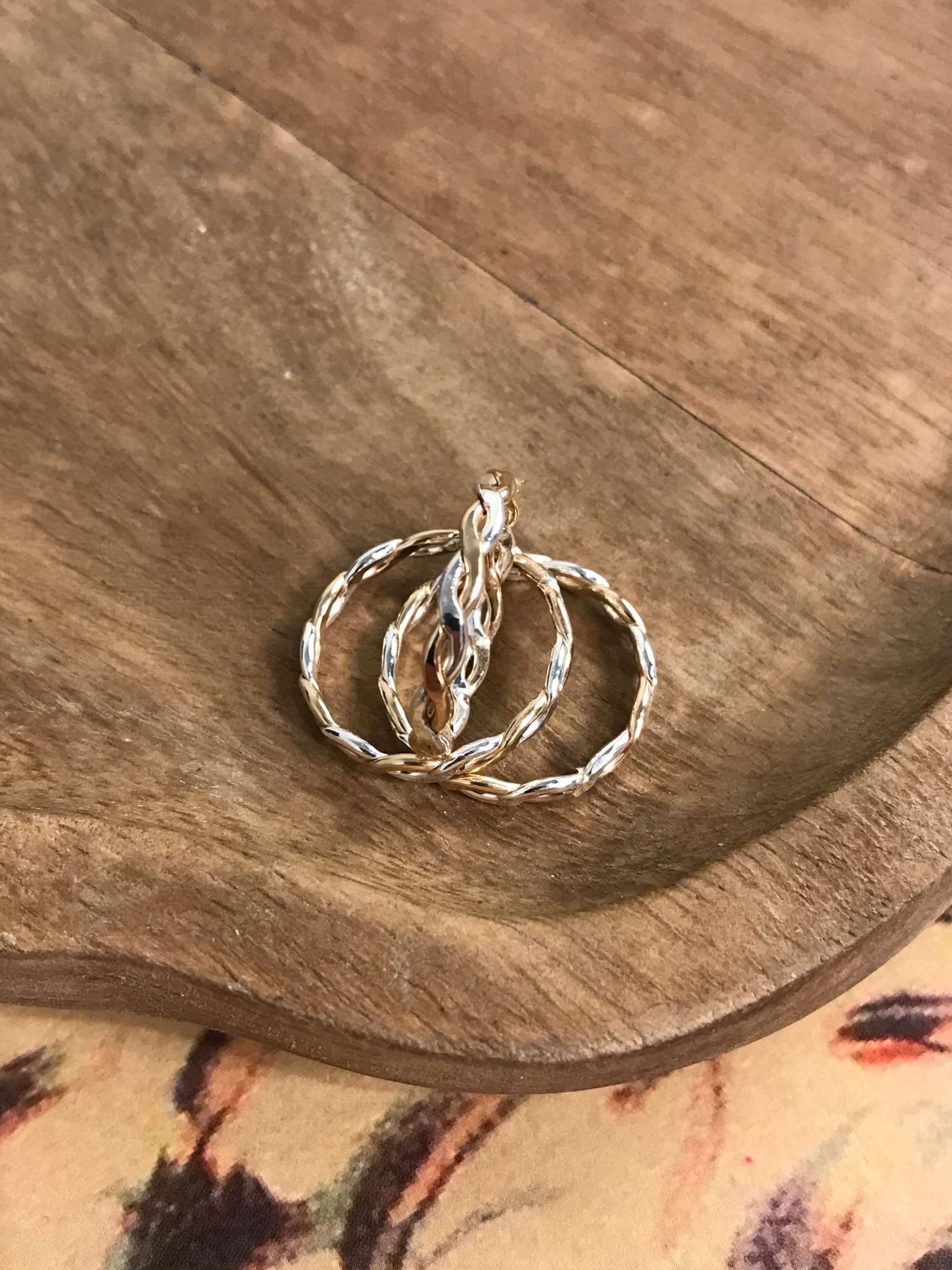 The Two Tone Braid Ring-Rings-Calli Co., Turquoise and Silver Jewelry, Native American Handmade, Zuni Tribe, Navajo Tribe, Brock Texas